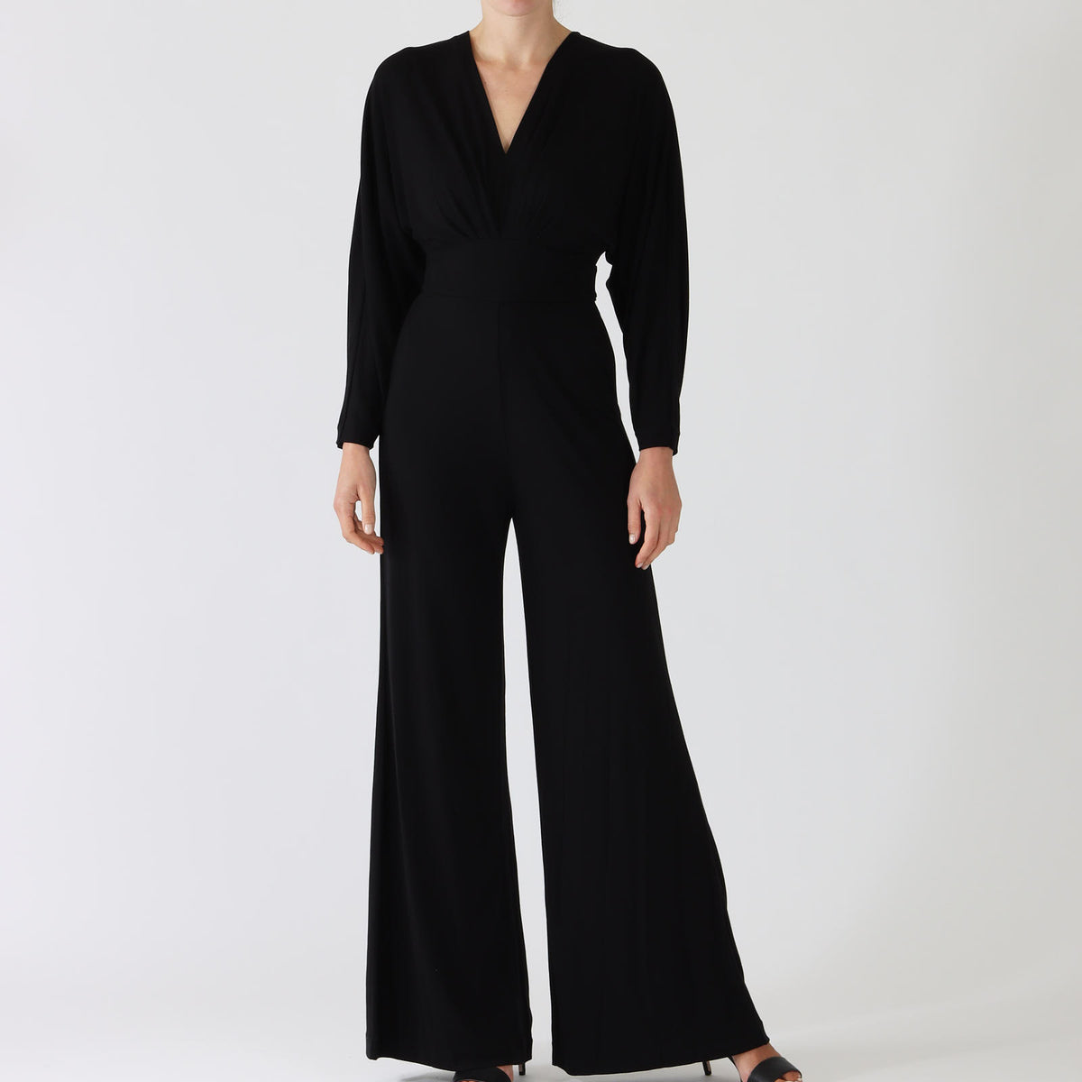 Fanny Black Wide Leg Jumpsuit Angela Beer The Ultimate Ladies Shopping Experience Since 1979