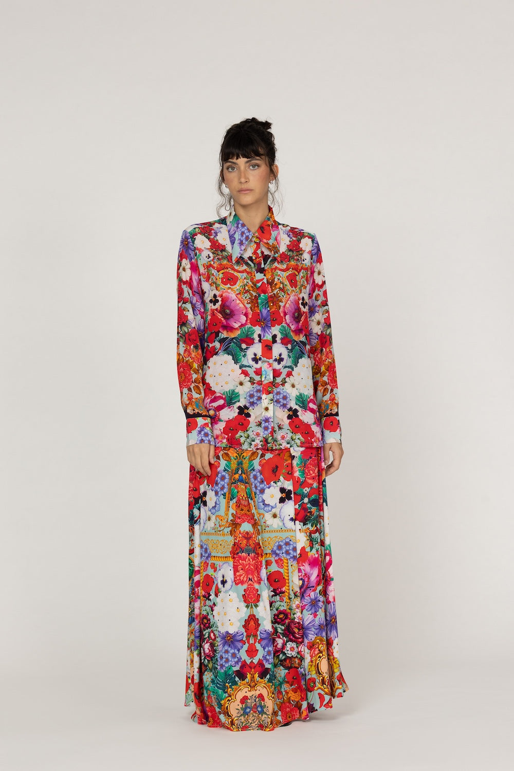 Multicoloured Anaya Tussie Mussie Silk Shirt