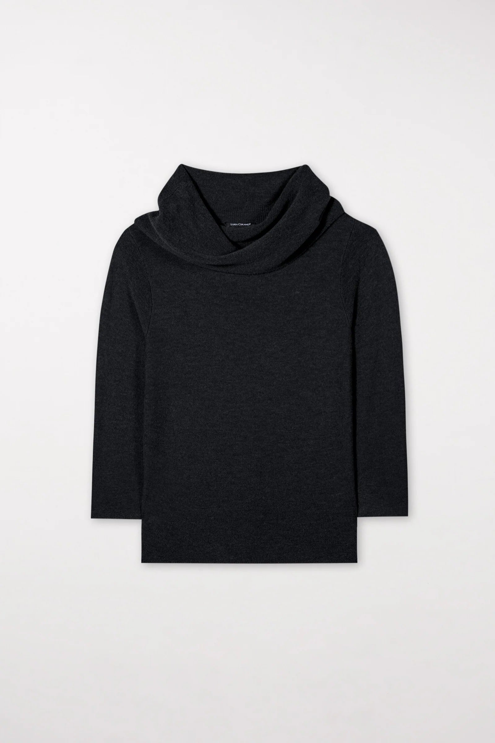 Black Shawl Collar Sweater