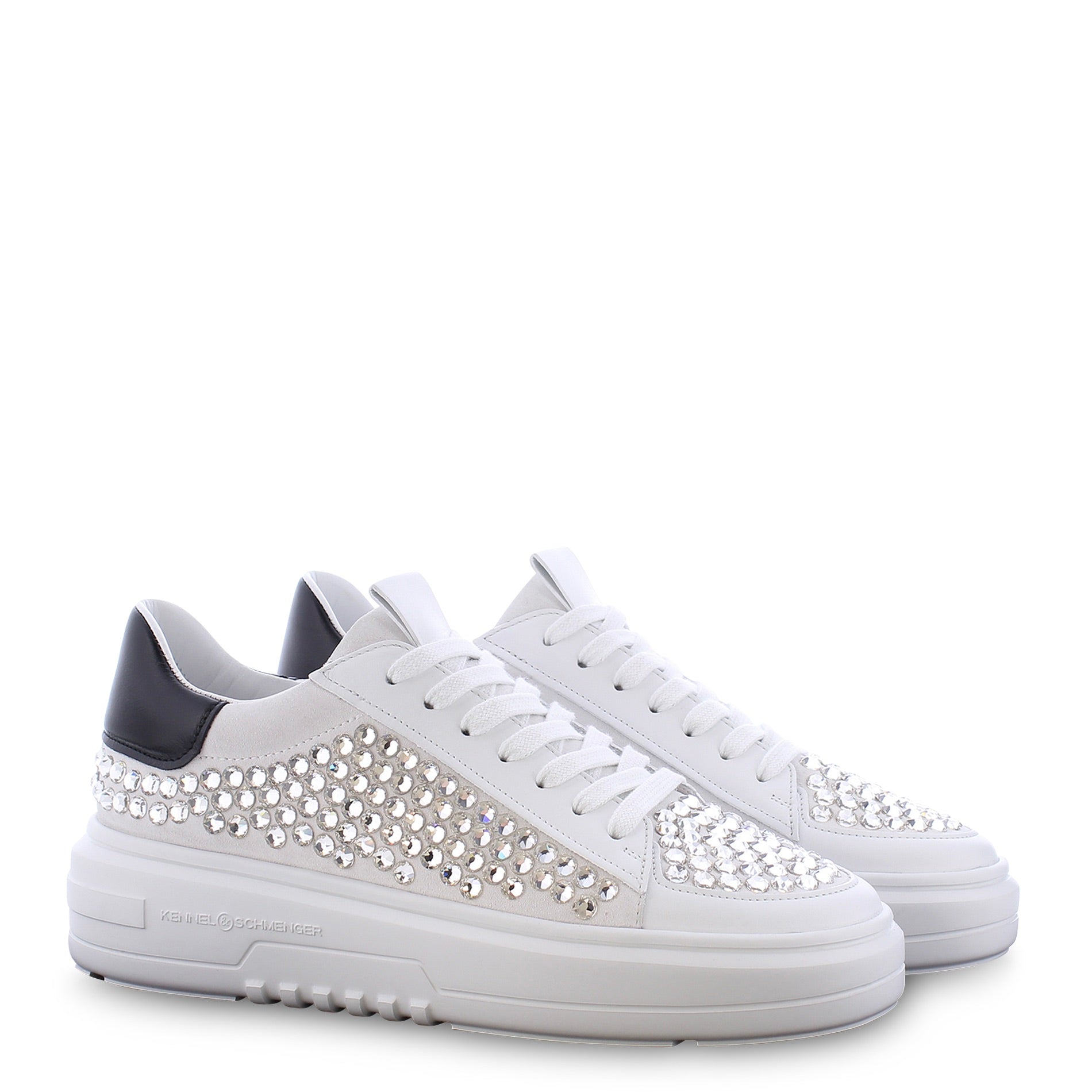 Bianco Turn Crystal Sneakers