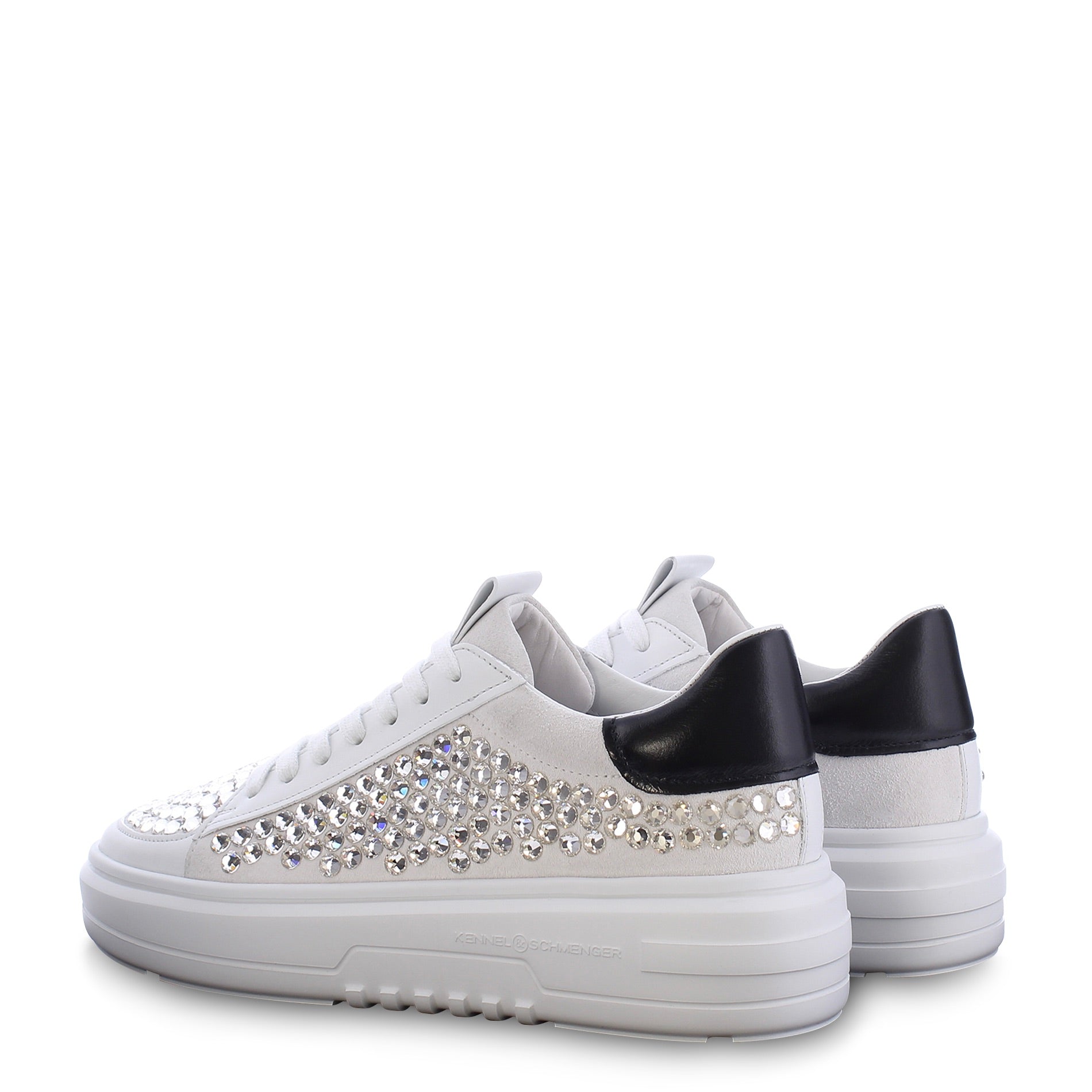 Bianco Turn Crystal Sneakers