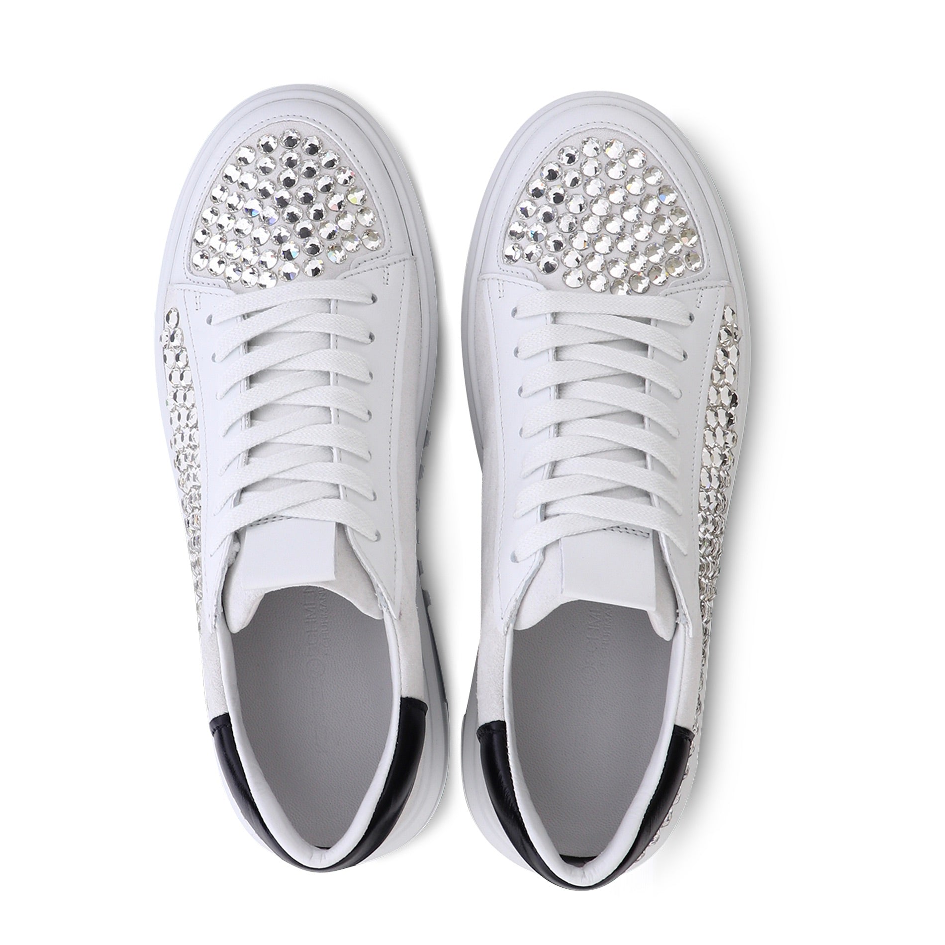 Bianco Turn Crystal Sneakers