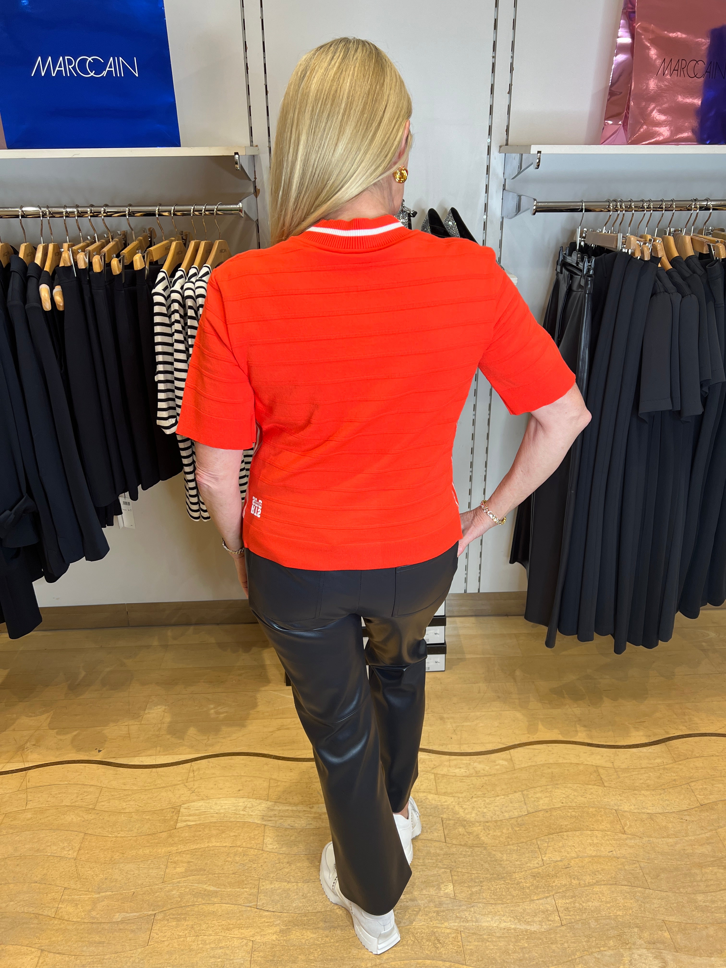 Campari Sporty Zip Knit Top