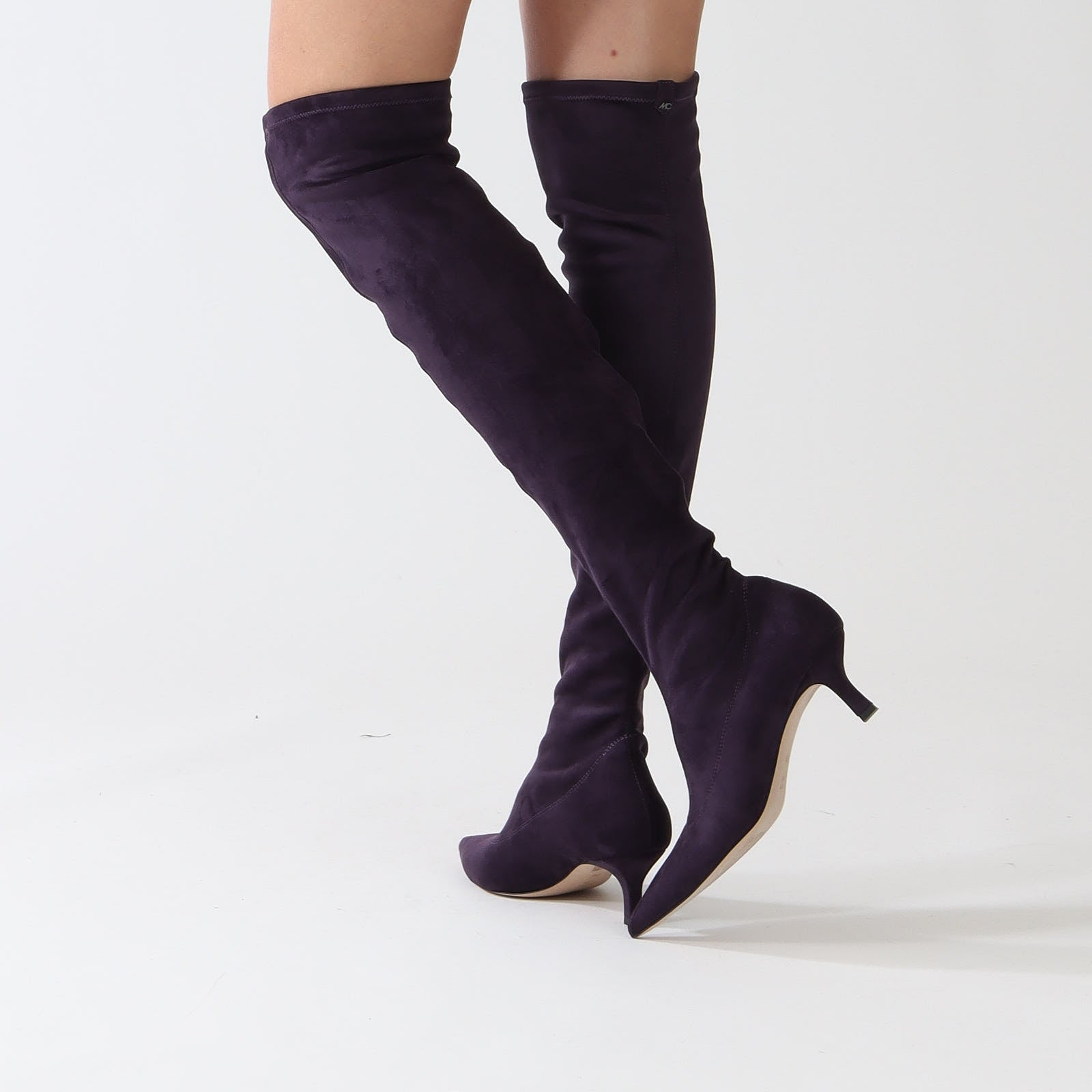 Shaded Plum Over The Knee Boots