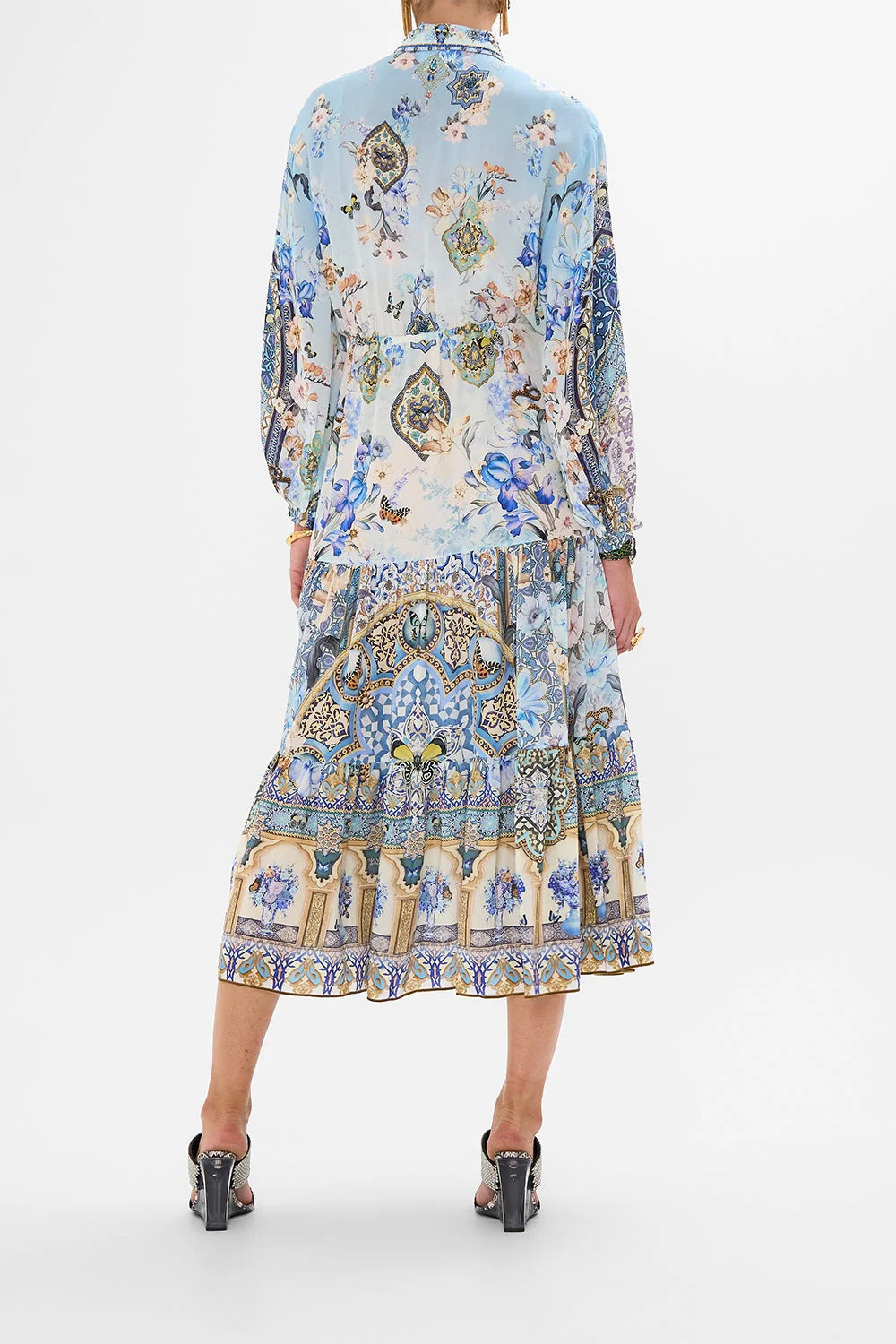 Al Manial Palace Memoirs Tiered Long Shirt Dress