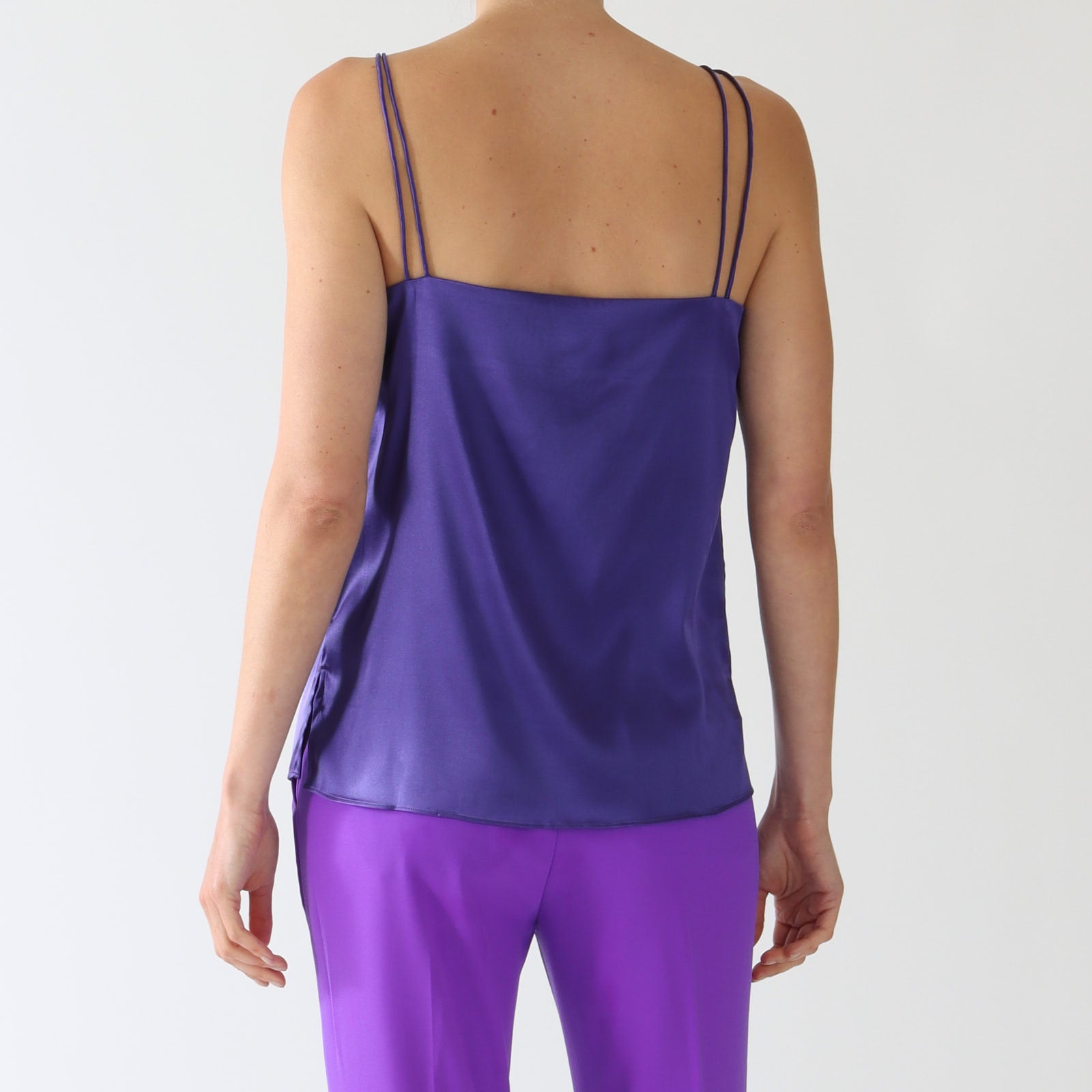 Avena Royal Purple Silk Camisole