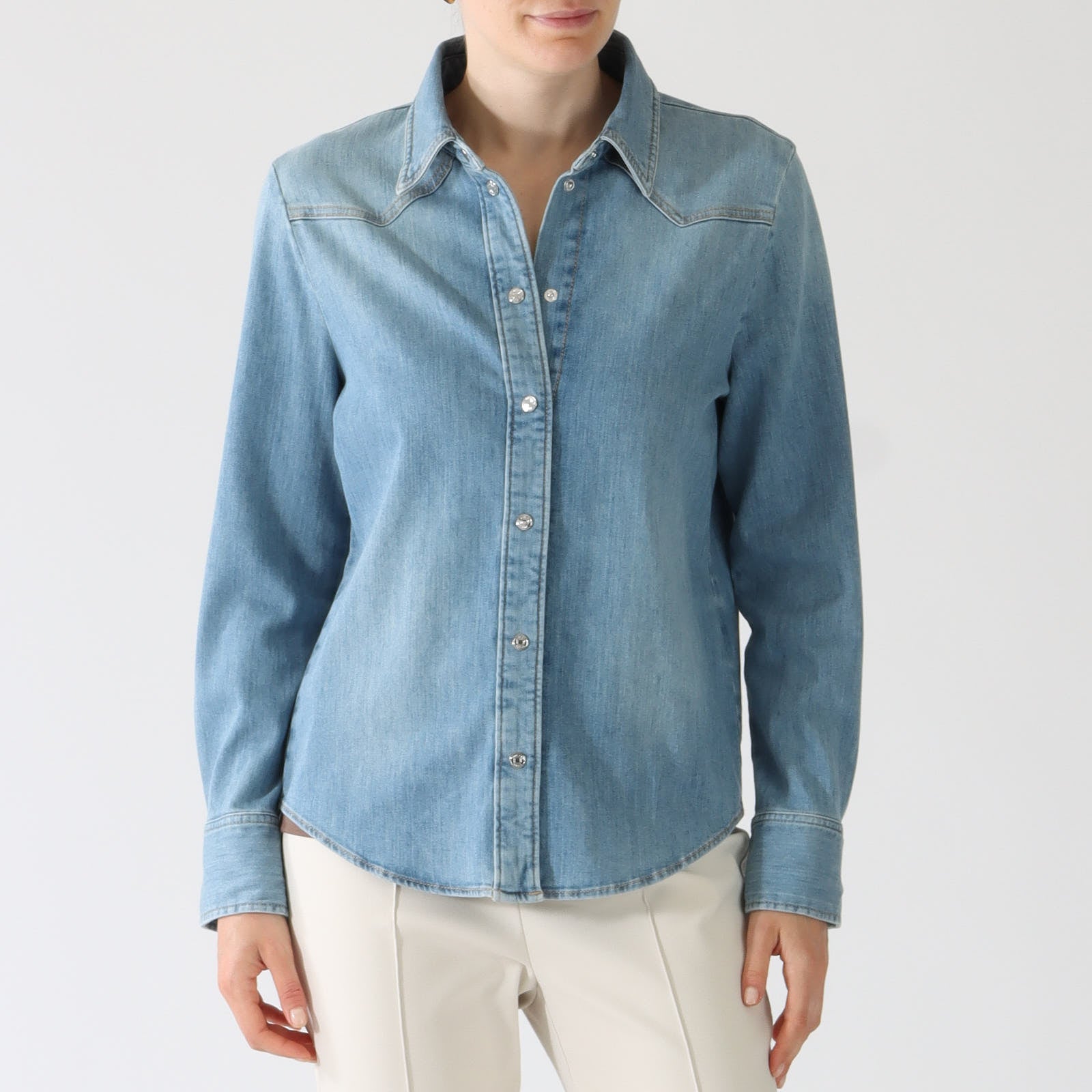 Baby Blue Denim Shirt