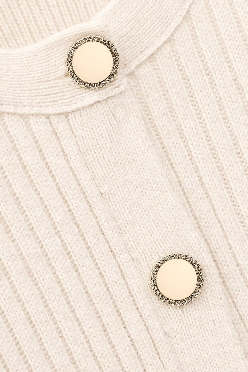 Beige Anisa Ribbed Knit Maxi Dress