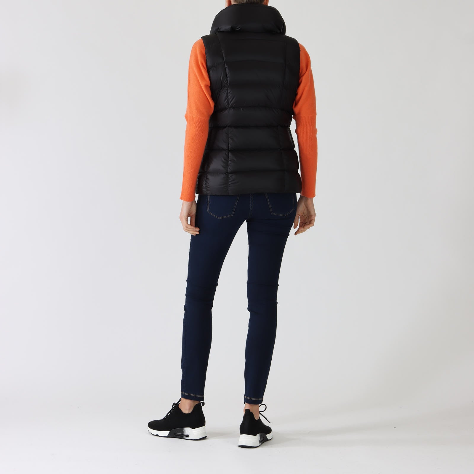 Bente Black Down Quilted Gilet