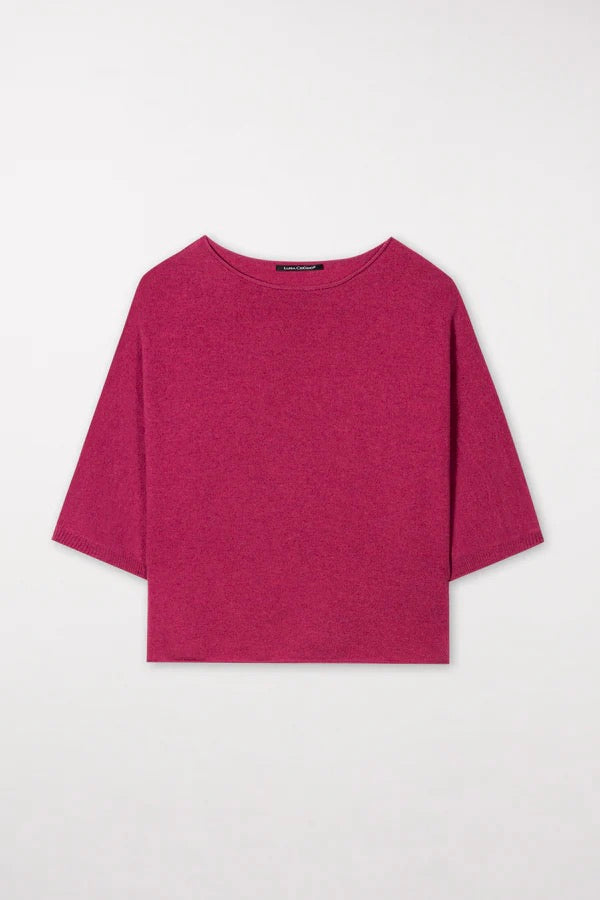 Berry Pink Cashmere Blend Sweater