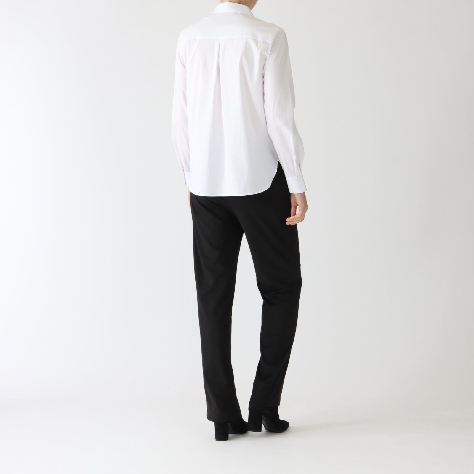 Bianco Cotton Blend Shirt With Beaded Trims