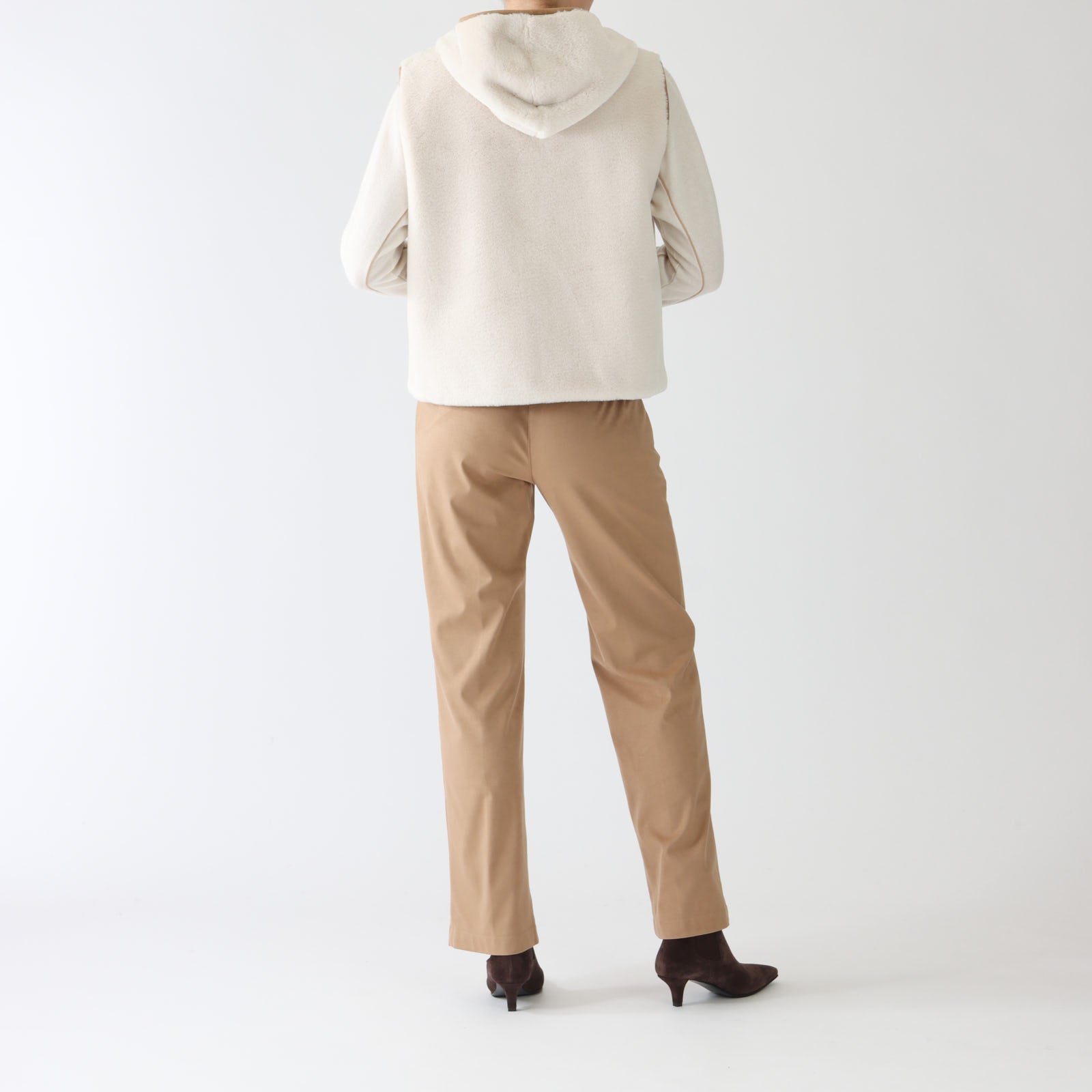 Bianco Latte Faux Fur Gilet