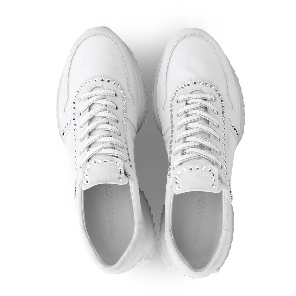 Bianco Pull Rhinestone Sneakers