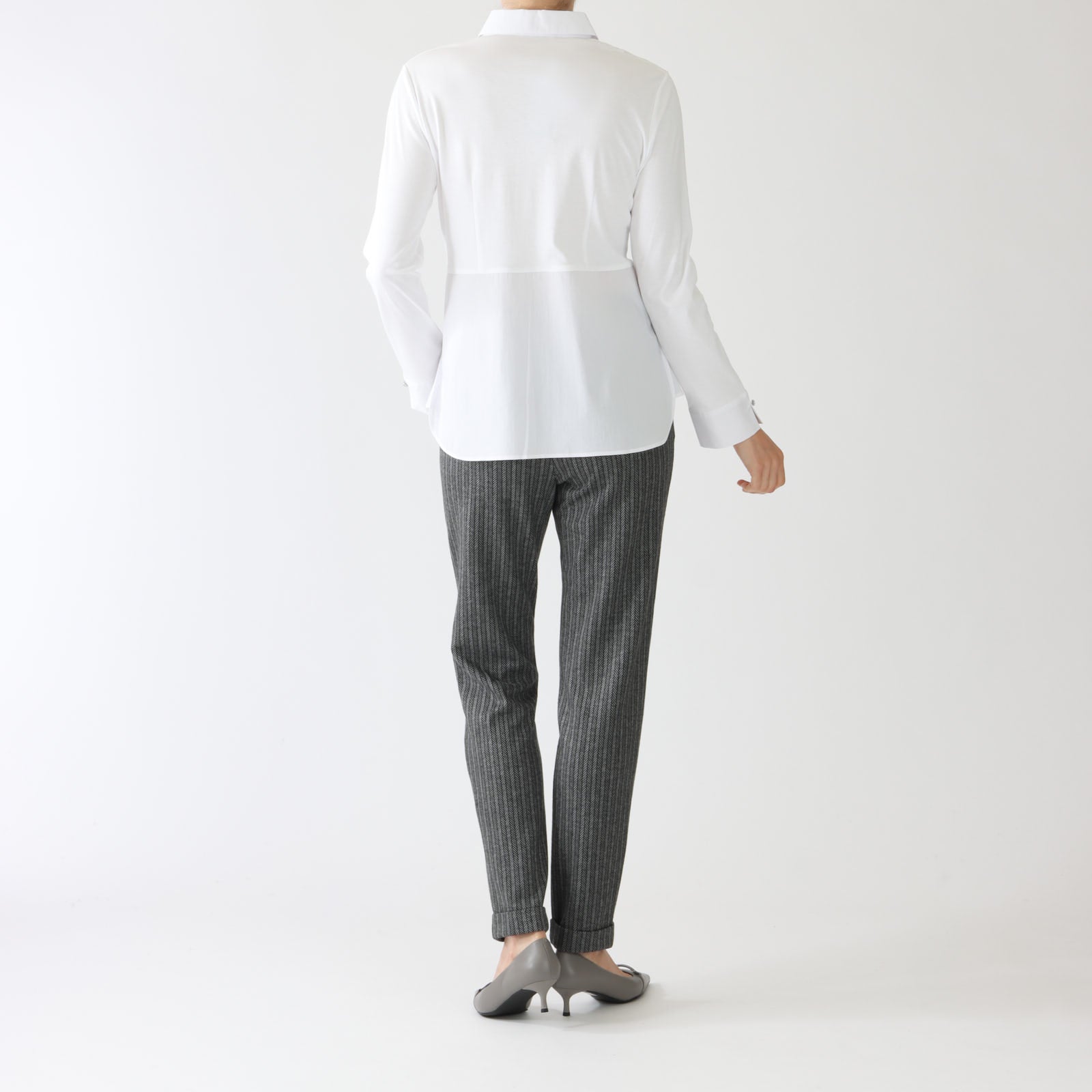 Bianco Seam Detail Cotton Shirt