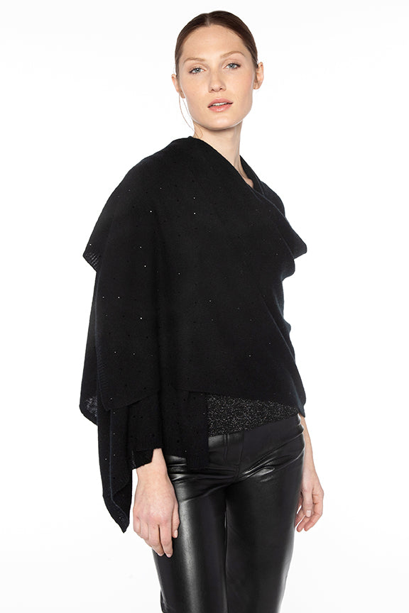 Black Crystal Cashmere Wrap