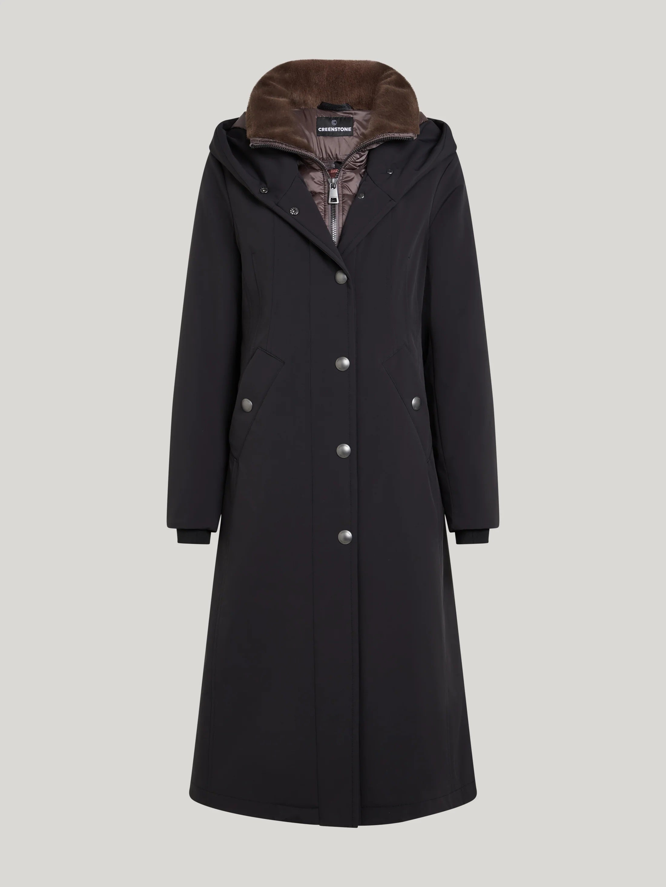 Black Effie Hooded Trench Coat