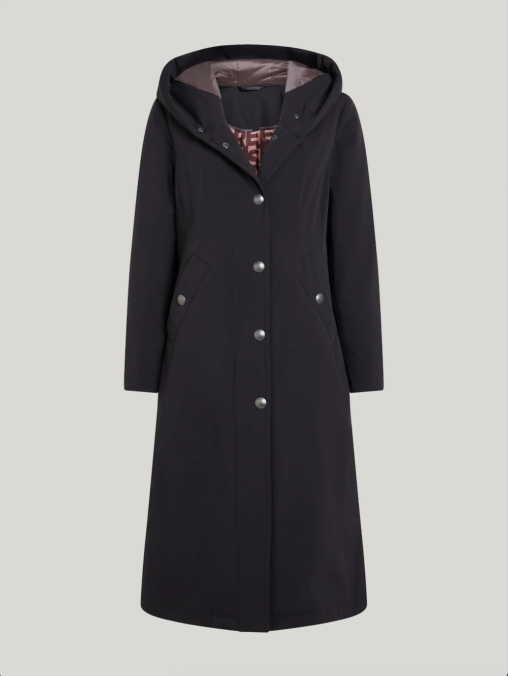 Black Effie Hooded Trench Coat