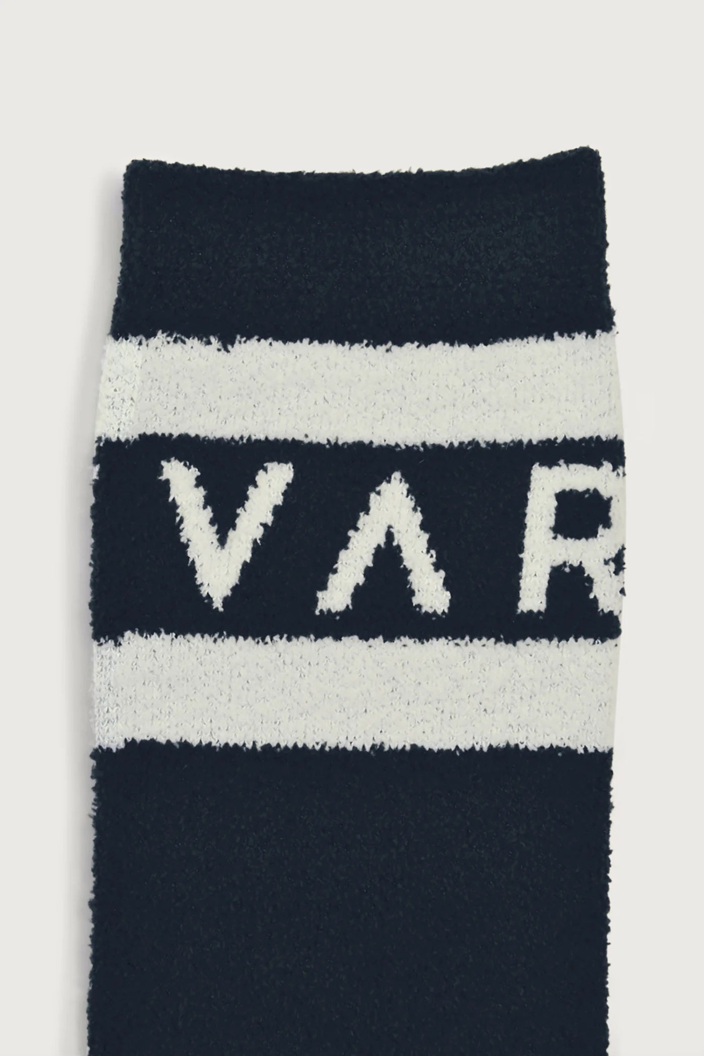 Black & Egret Spencer Plush Socks