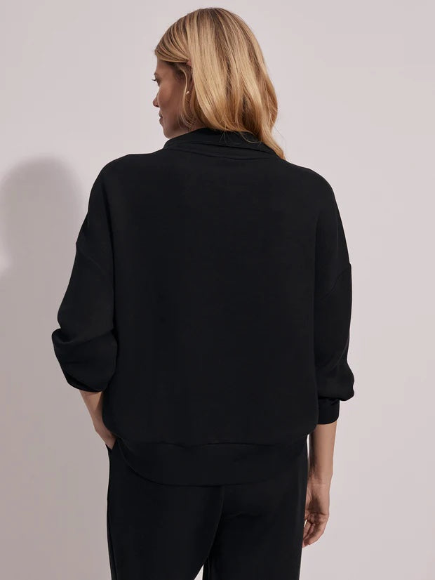 Black Hawley Half-Zip Sweater