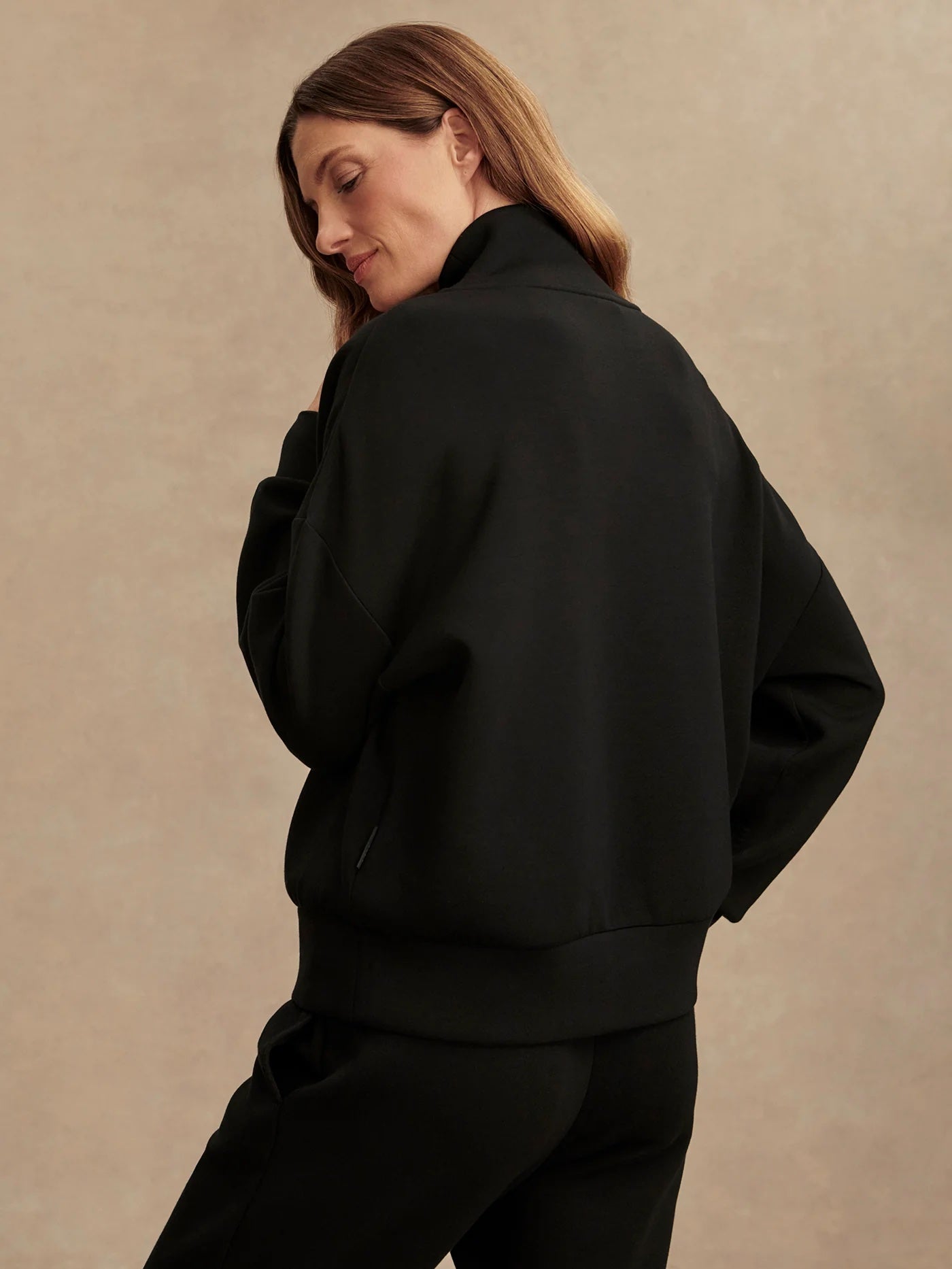 Black Hawley Half-Zip Sweatshirt
