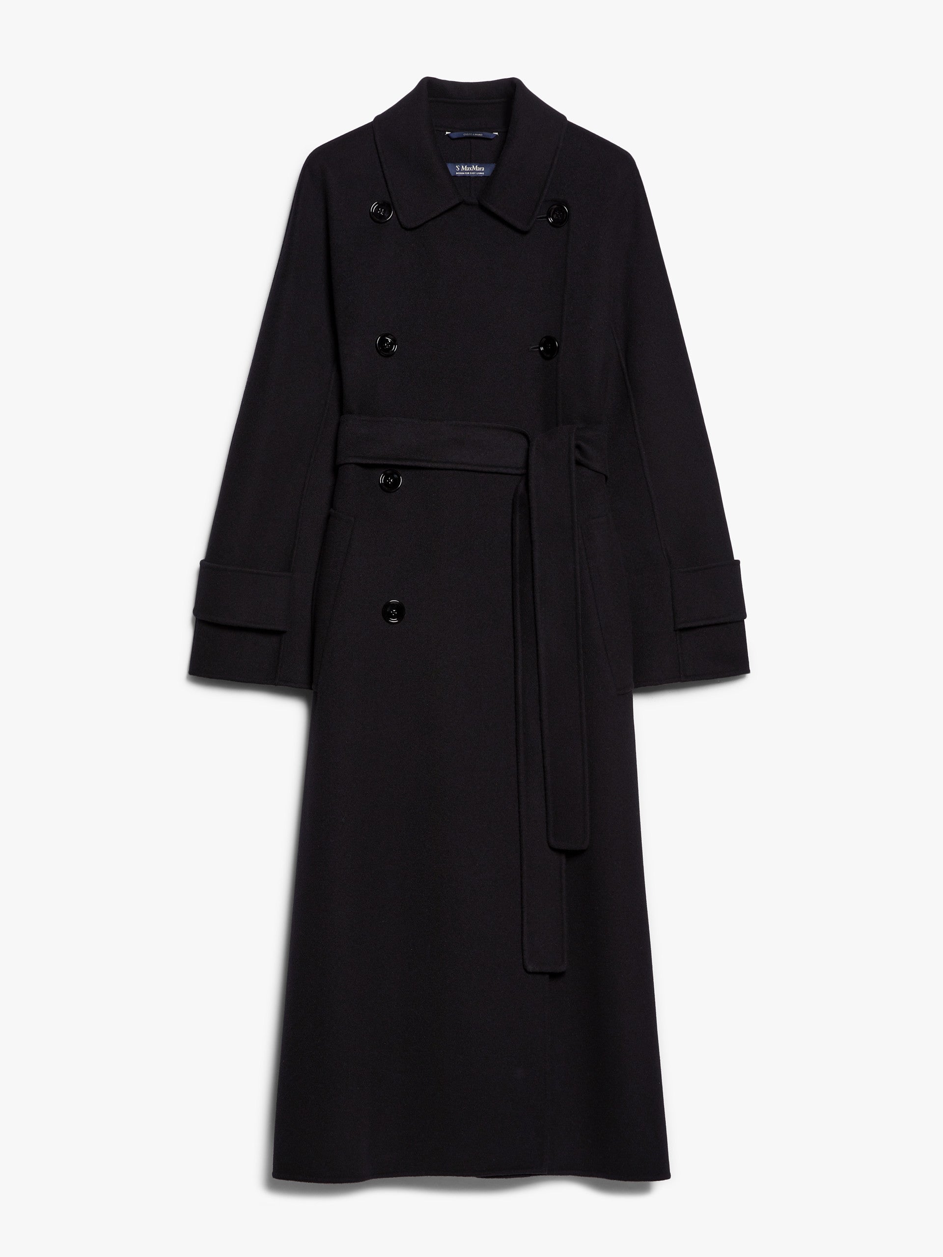 Black Hester Wool Trench Coat