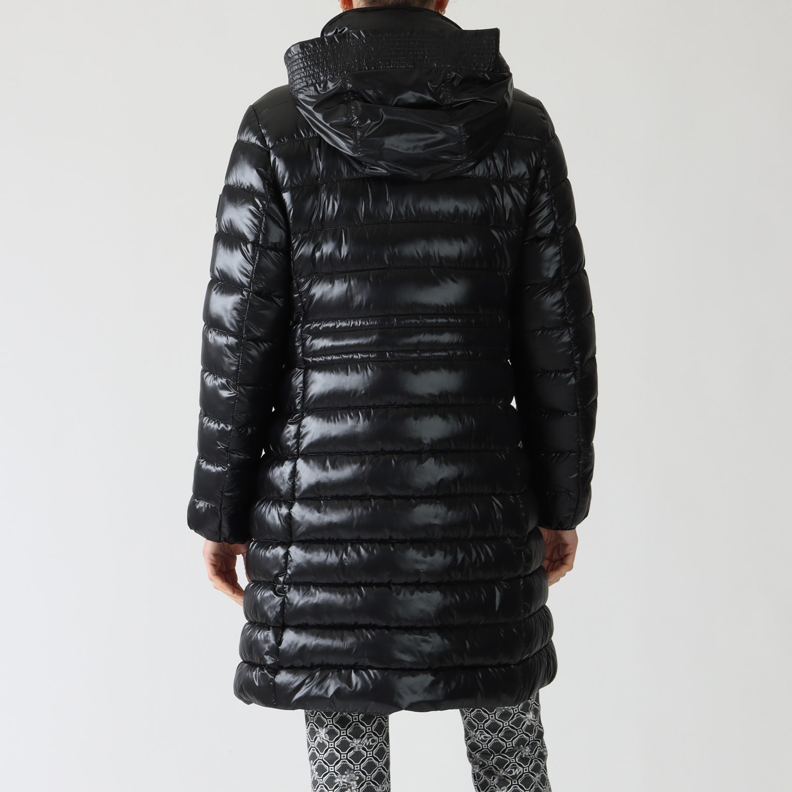 Black Hooded Puffer Coat