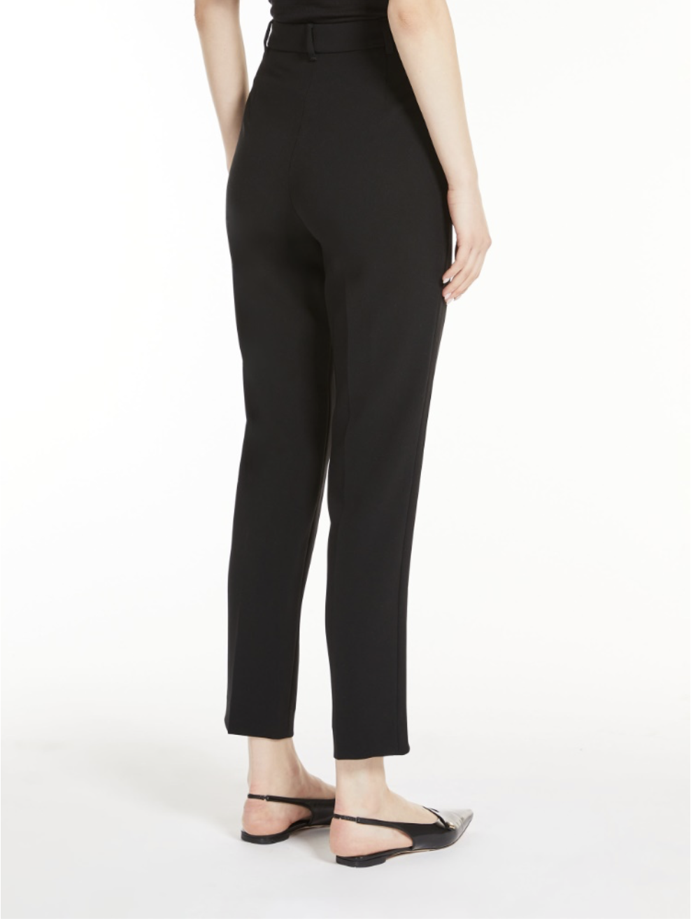 Black Jerta Slim Fit Cady Trousers