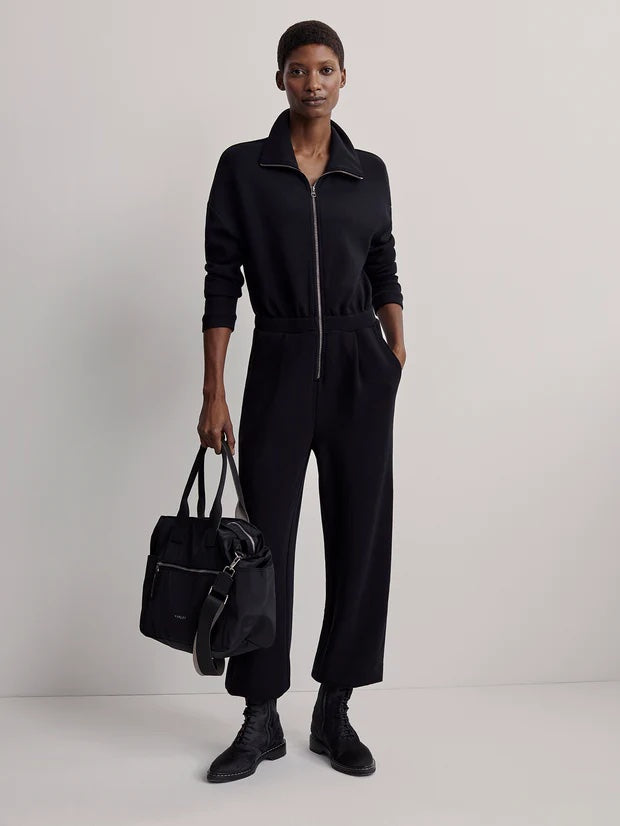 Black Jessie Cuffed Jumpsuit