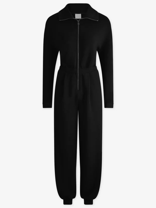 Black Jessie Cuffed Jumpsuit