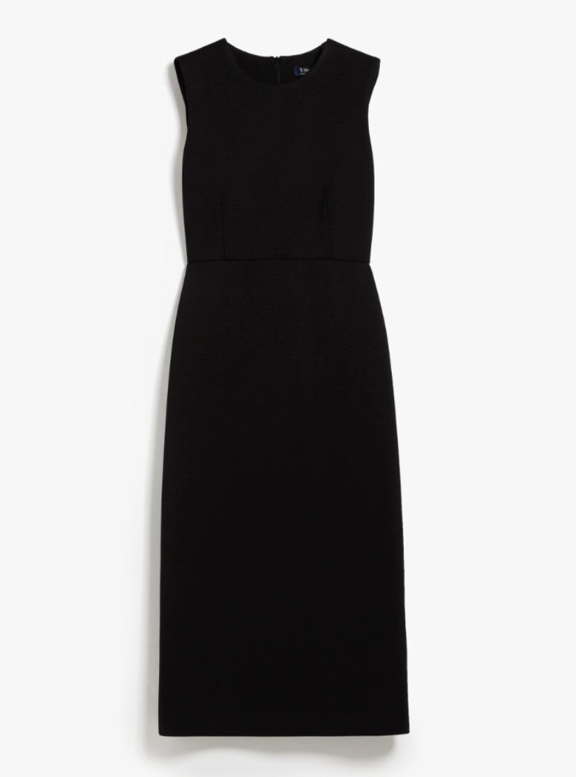 Black Maremar Jersey Midi Dress