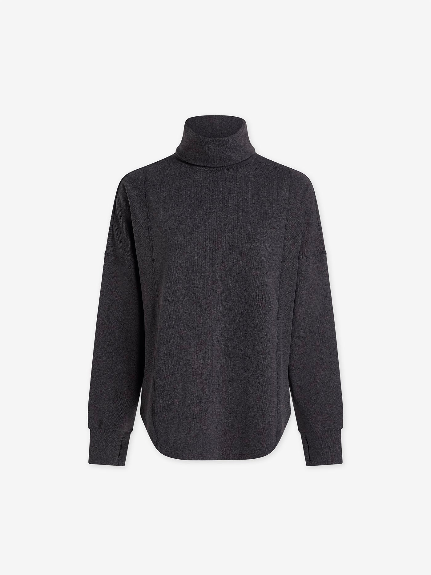 Black Marl Rainer Roll Neck Sweater