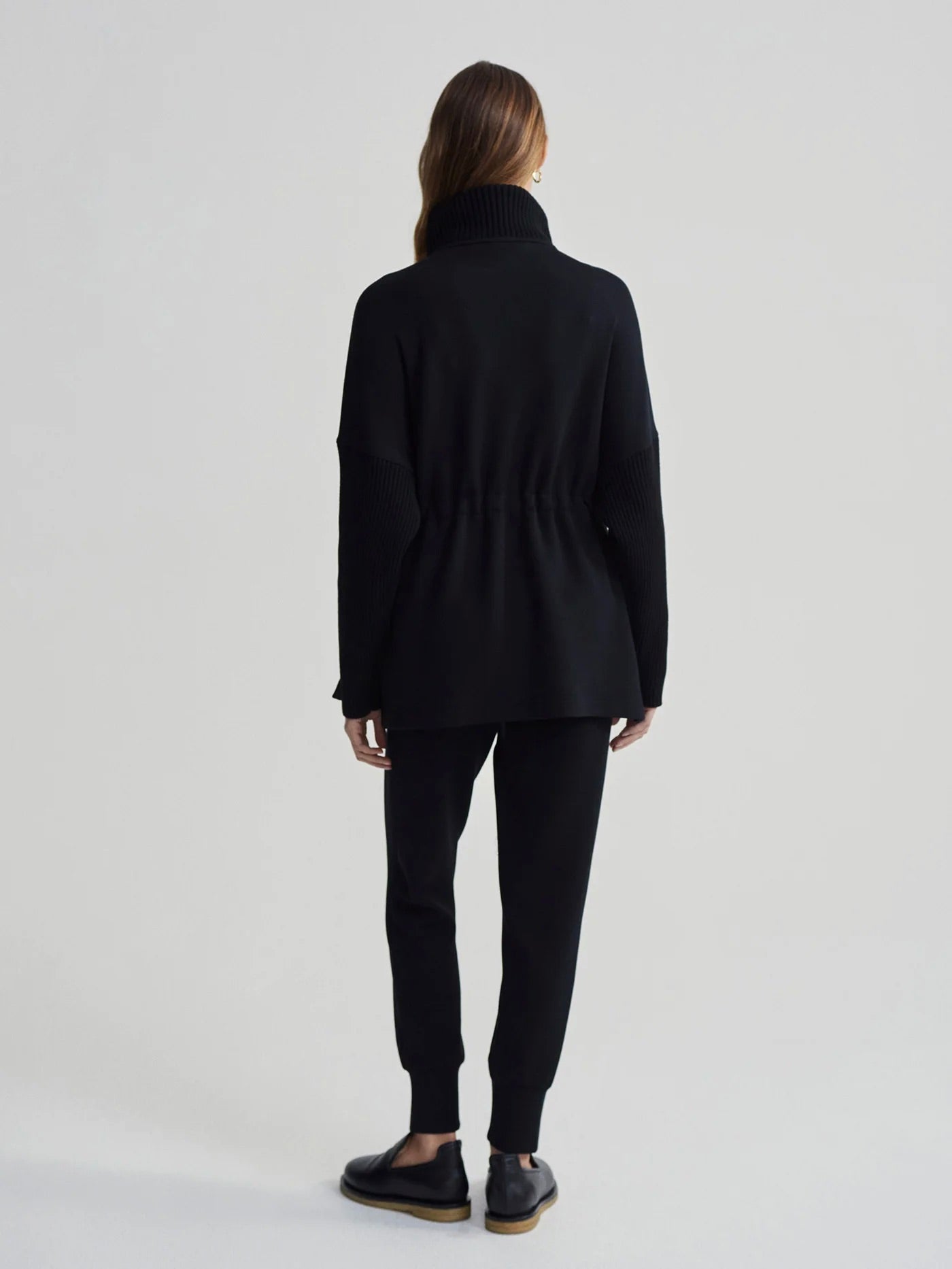 Black Palen Longline Sweat Jacket