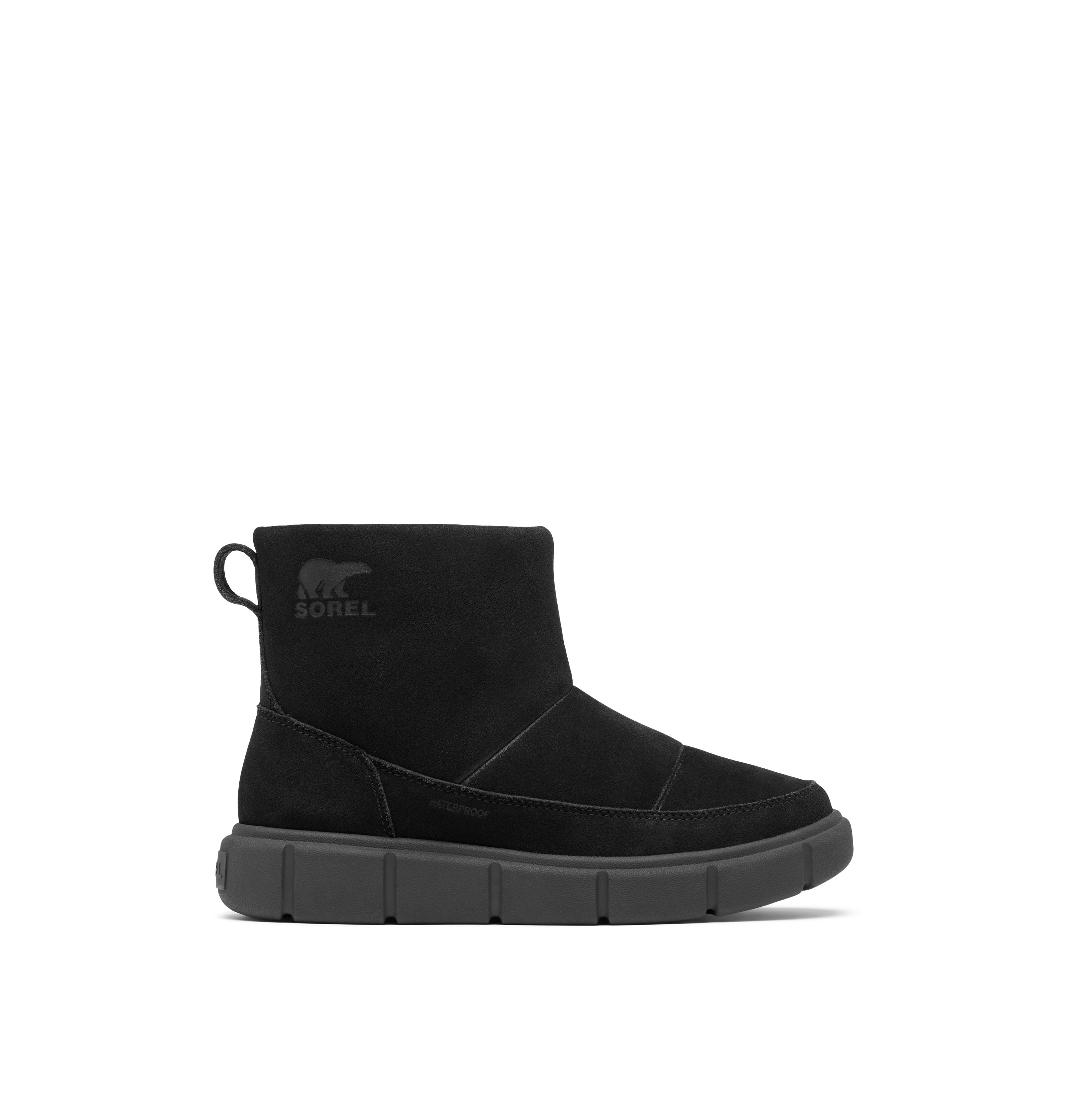 Black & Sea Salt Sorel Explorer III Slip-On Boots