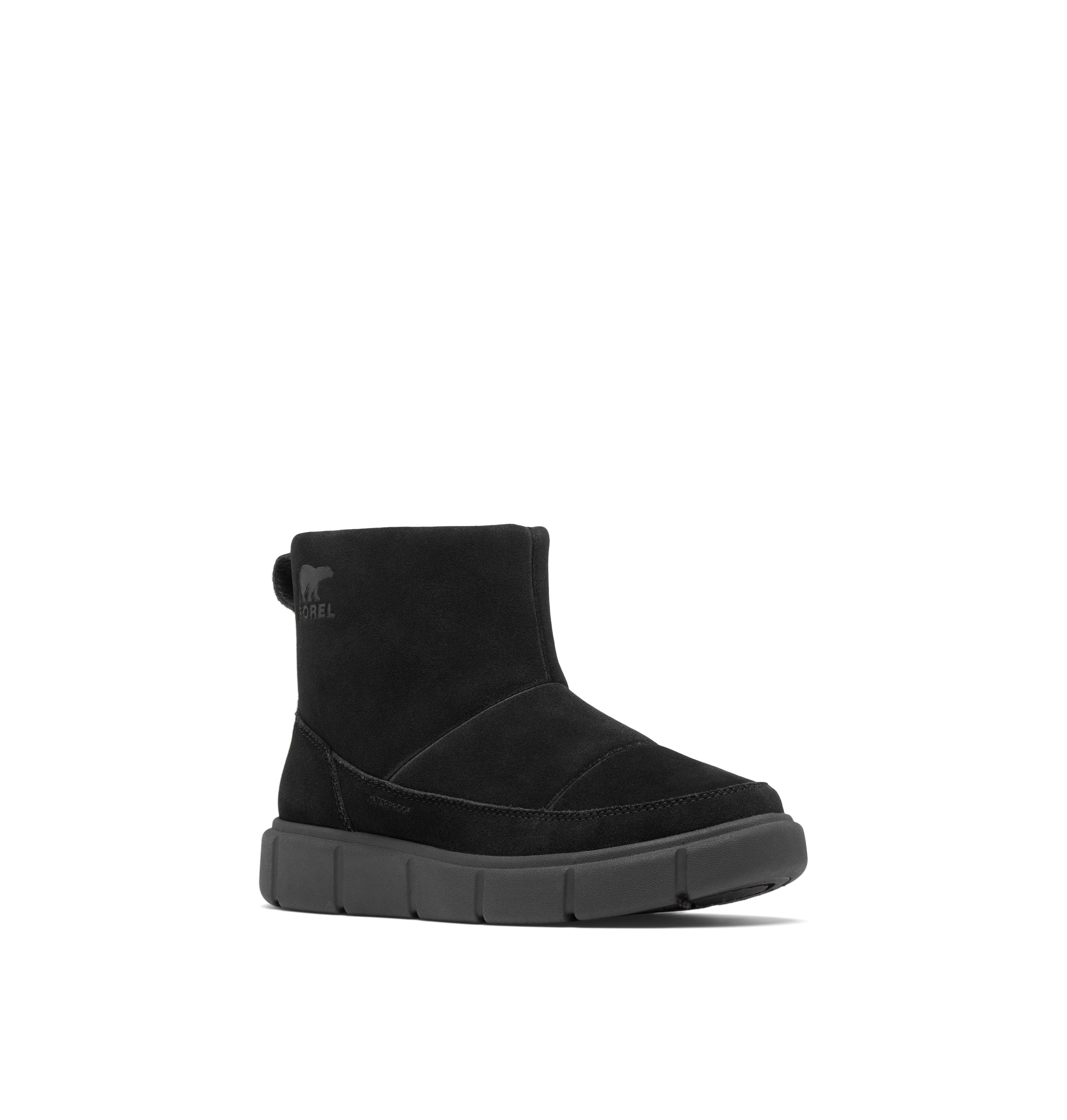 Black & Sea Salt Sorel Explorer III Slip-On Boots