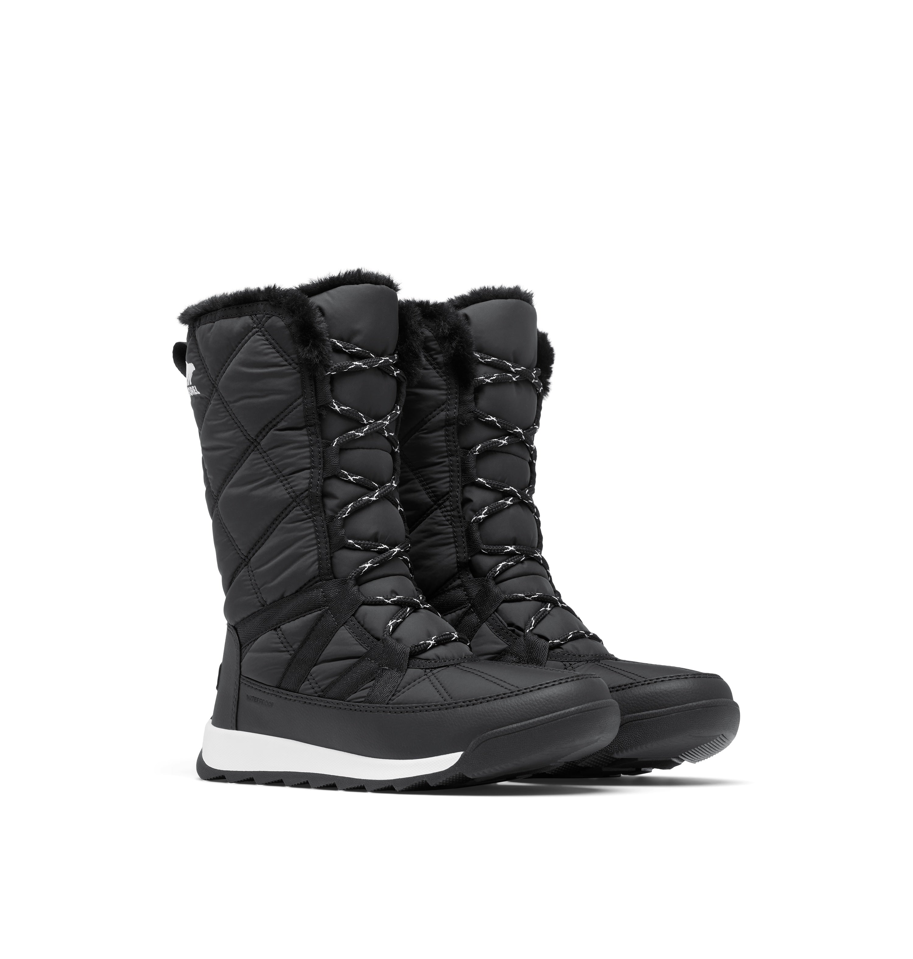 Black & Sea Salt Whitney II Plus Tall Lace Boots