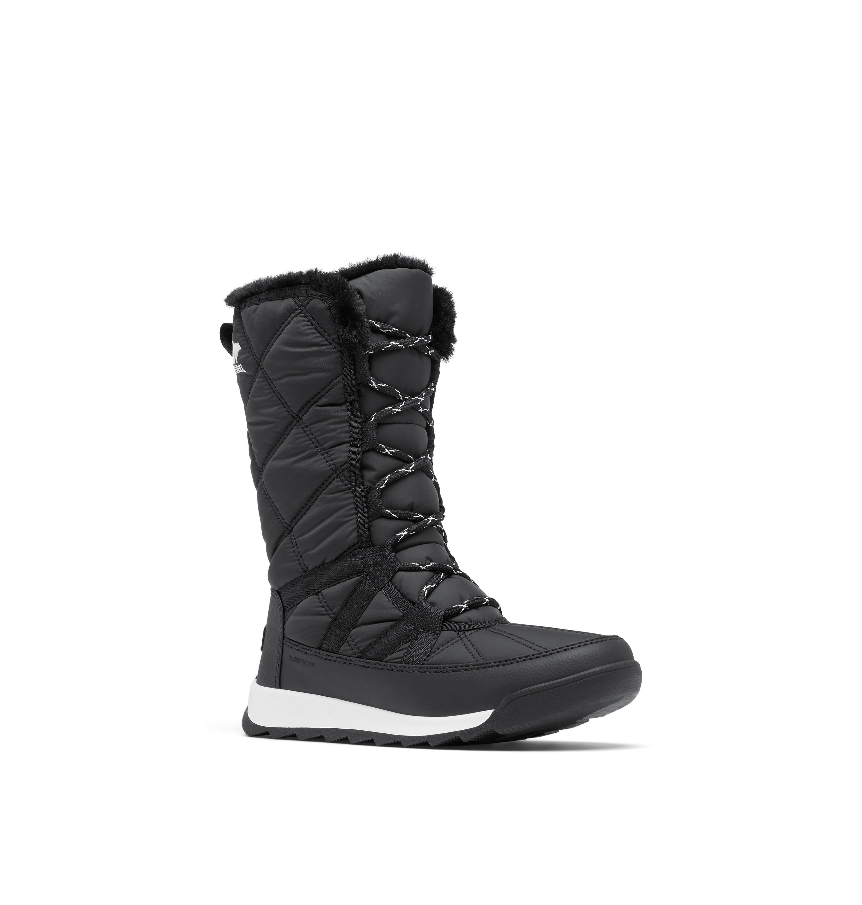 Black & Sea Salt Whitney II Plus Tall Lace Boots