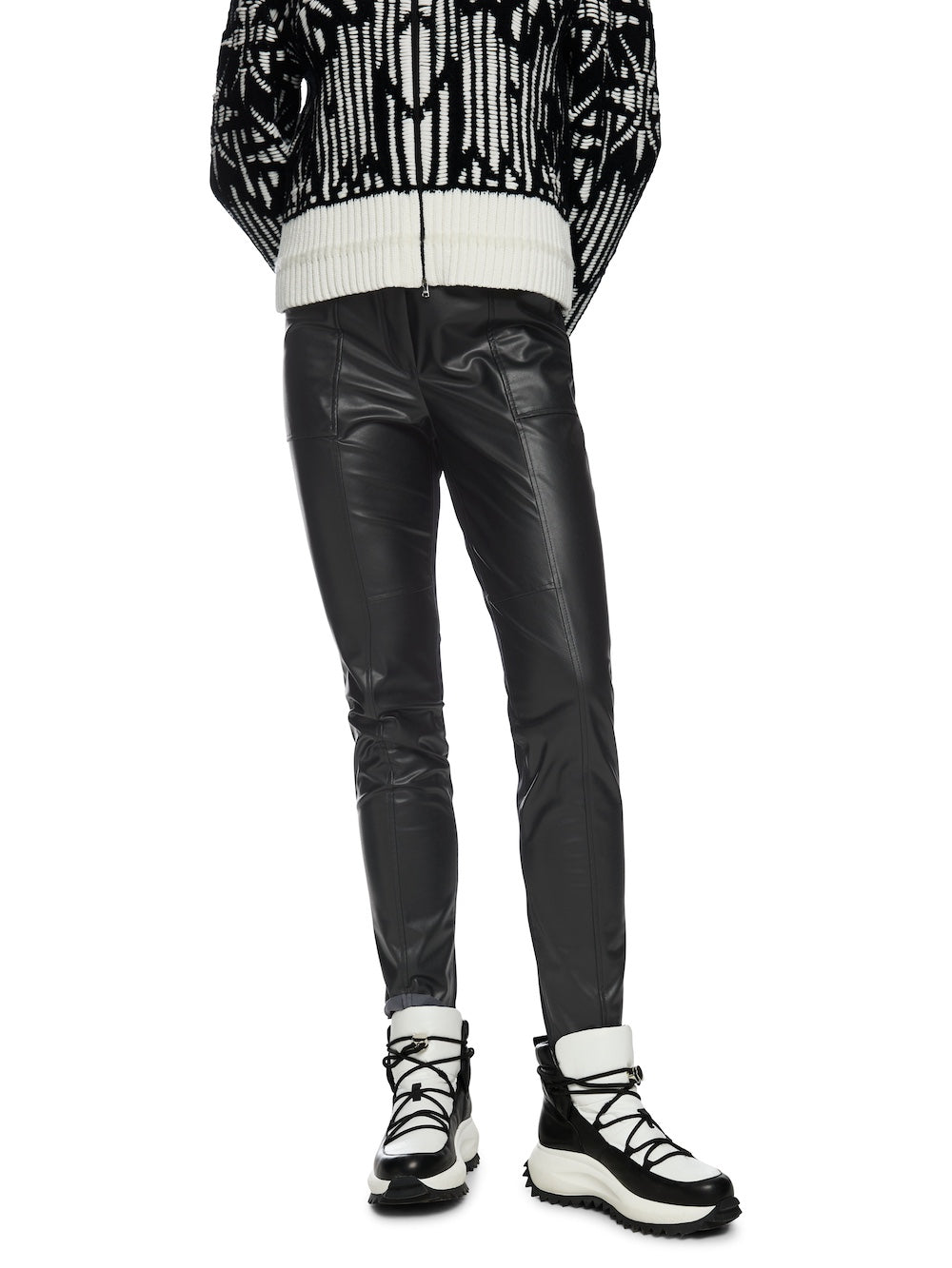 Black Sofia Faux Leather Pants