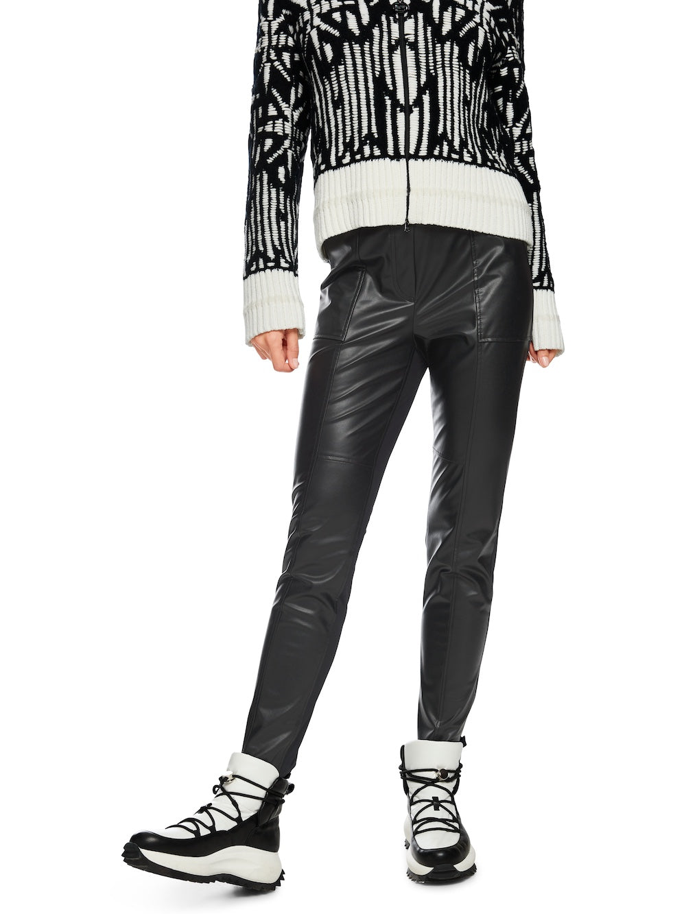 Black Sofia Faux Leather Pants