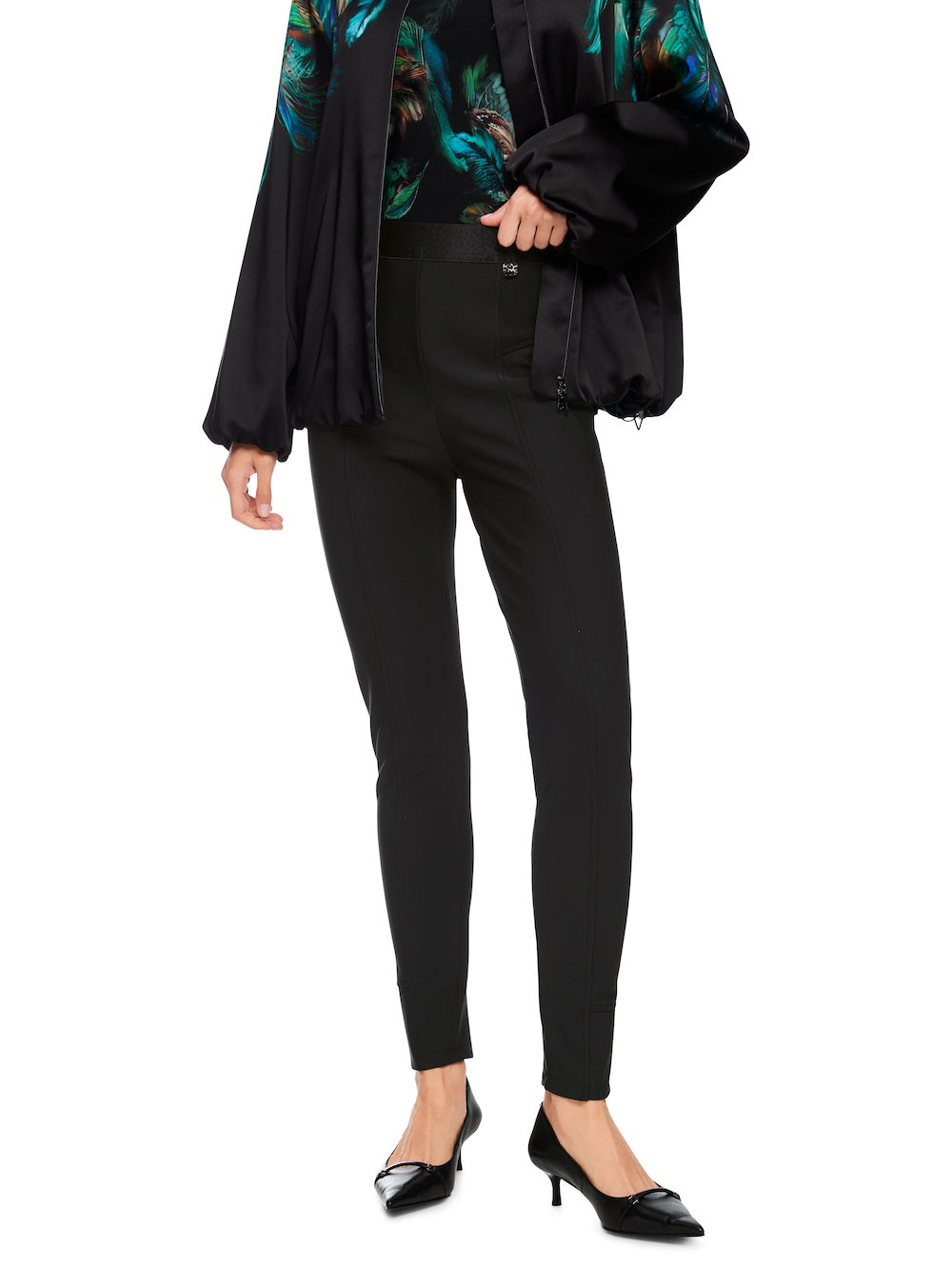 Black Sofia Slim Leg Pants