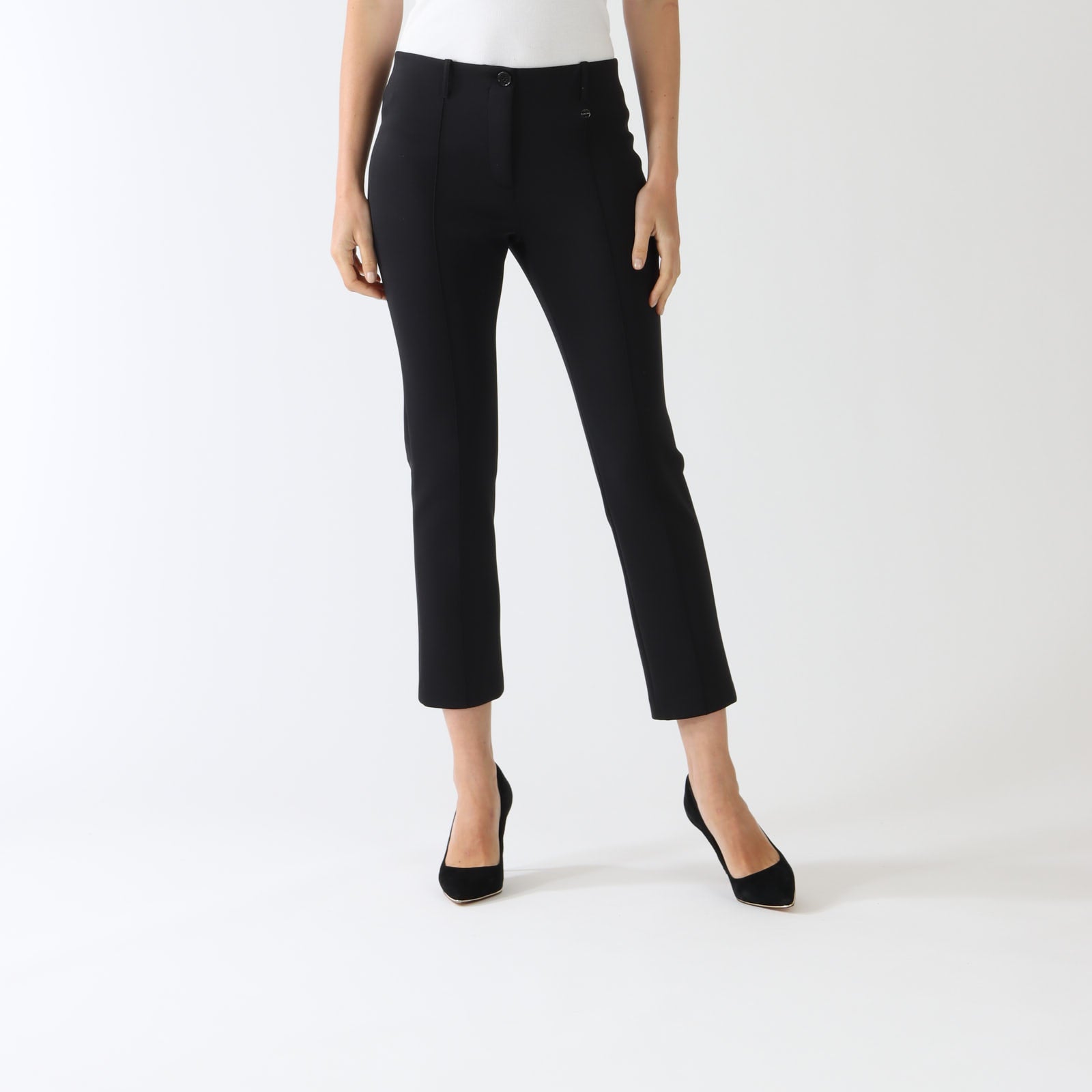 Black Sydney Slim Leg Stretch Pants