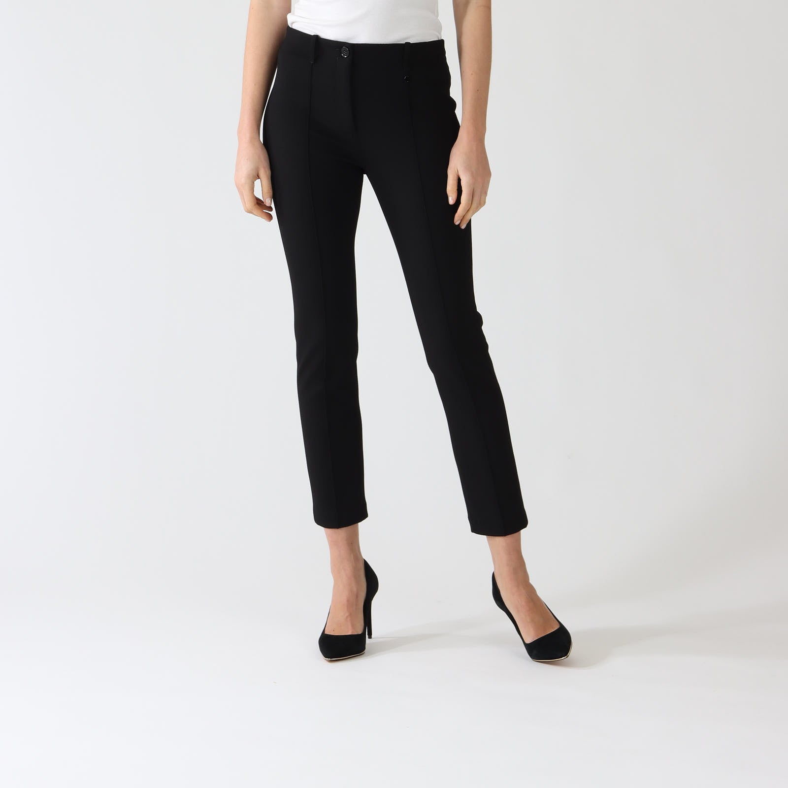 Black Sydney Textured Slim Fit Pants