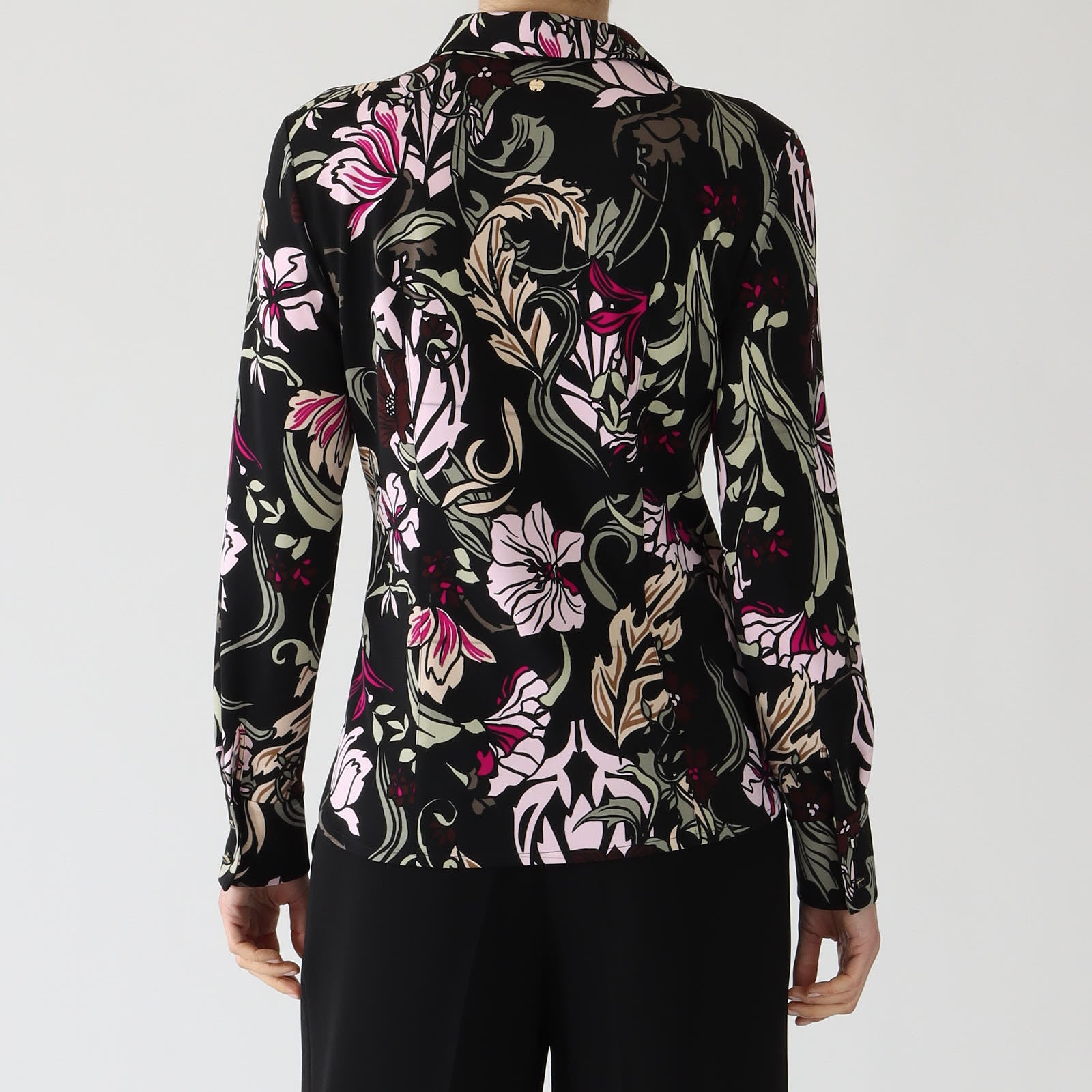 Black Twine Print Jersey Shirt