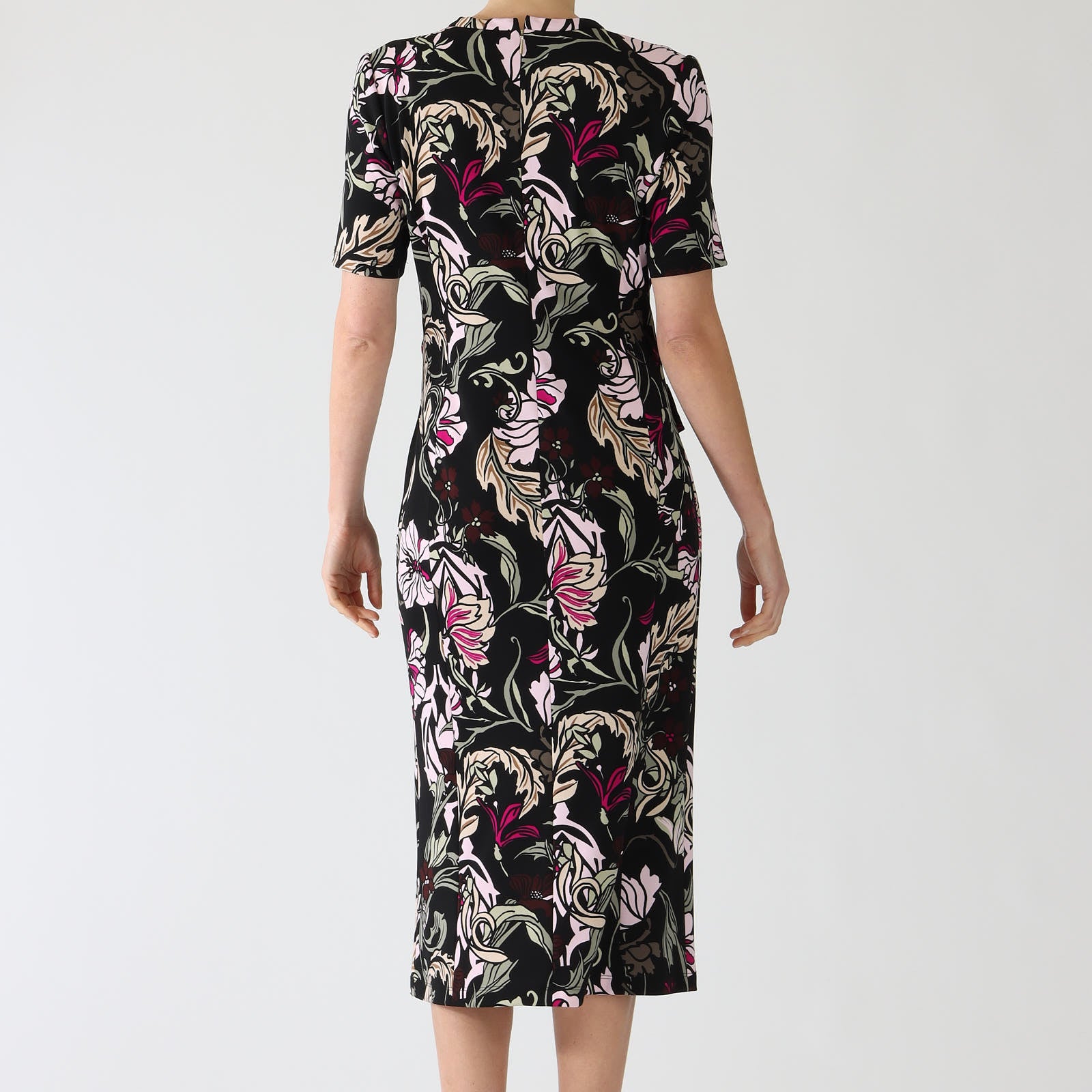 Black Twine Print Shift Dress