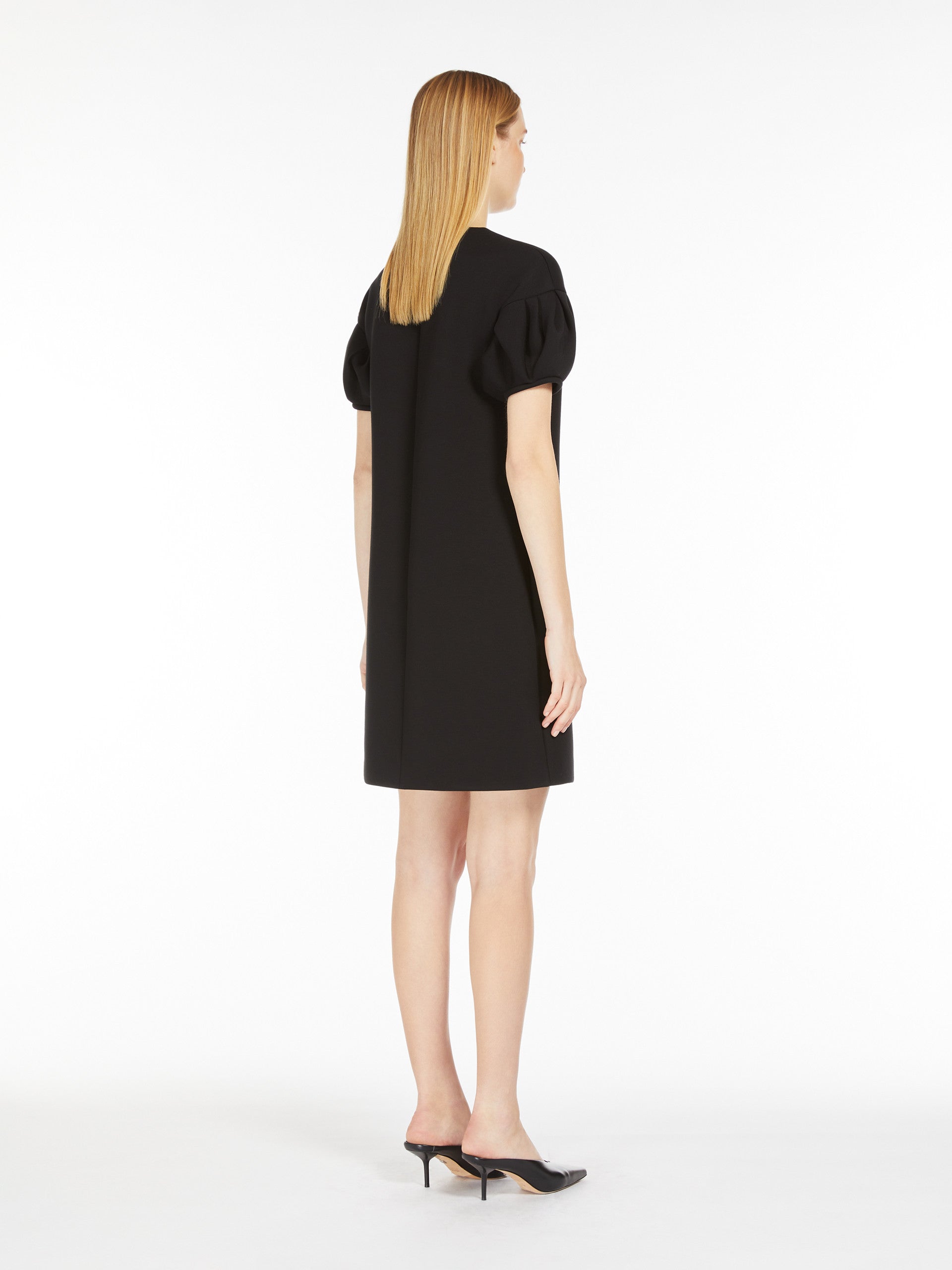 Black Ursola Scuba Jersey Mini Dress