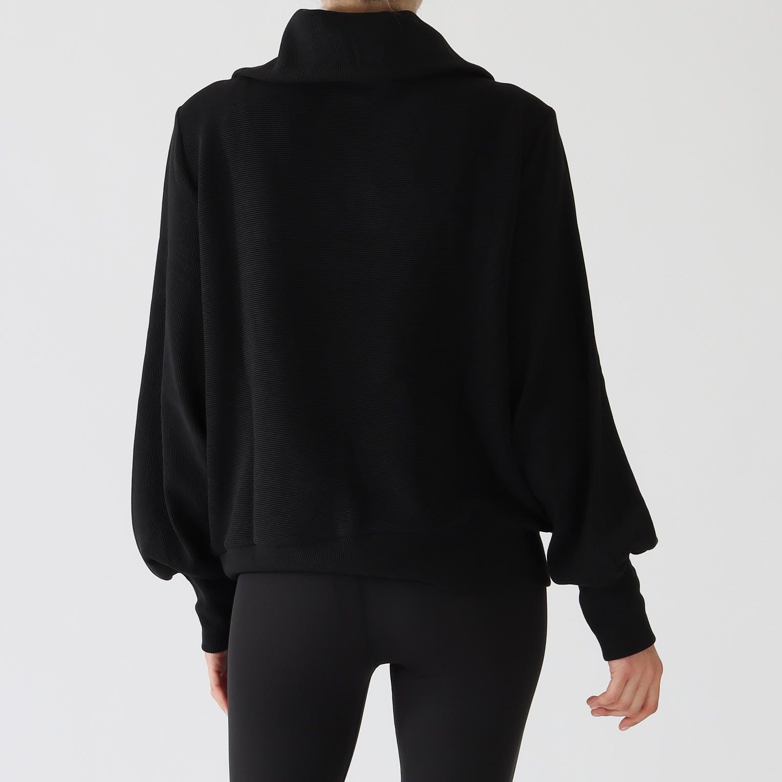 Black Vine Half-Zip Sweater