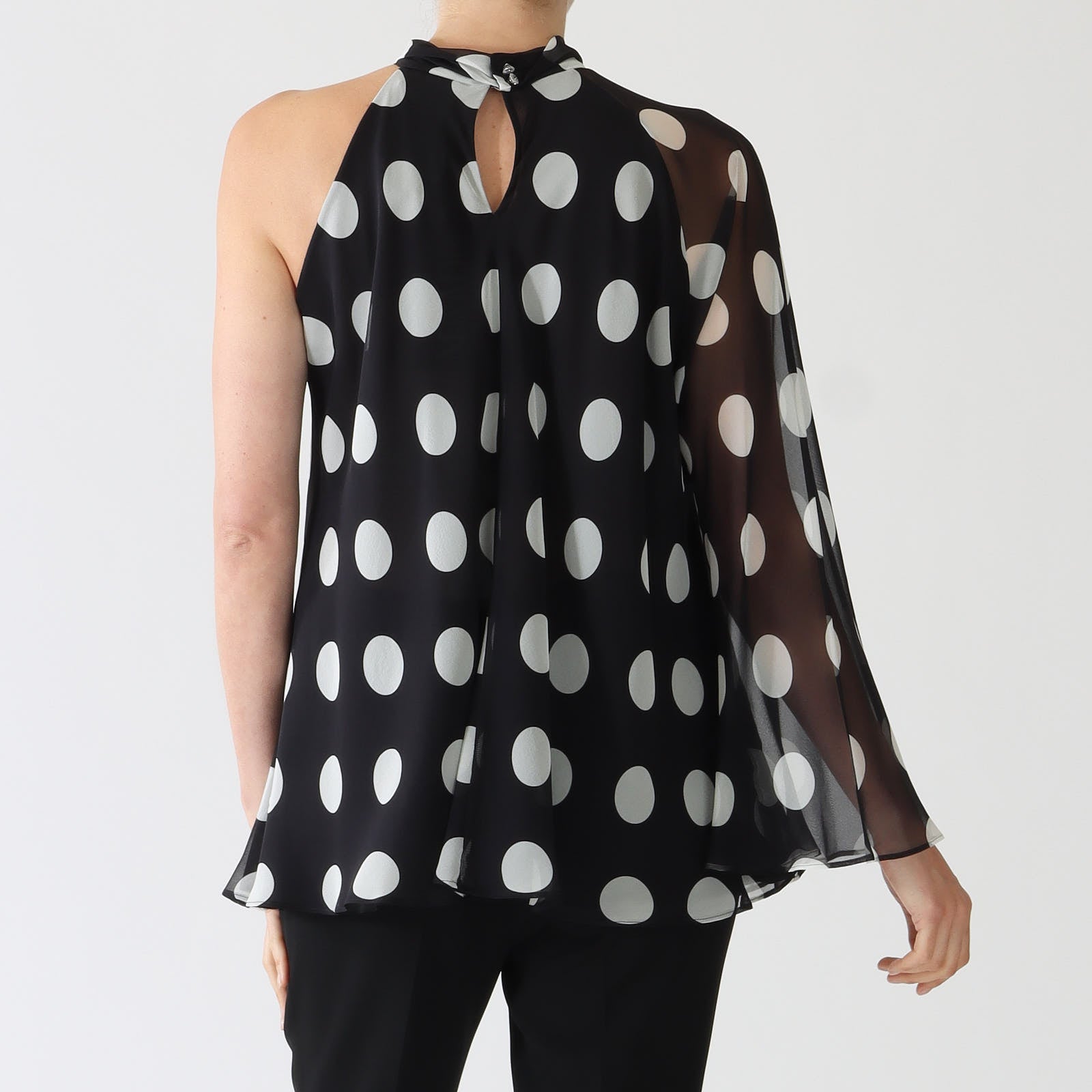 Black & White Carella One Shoulder Blouse