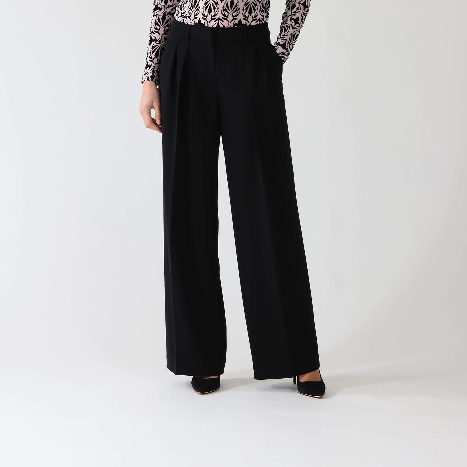 Black Wichita Wide Leg Pants