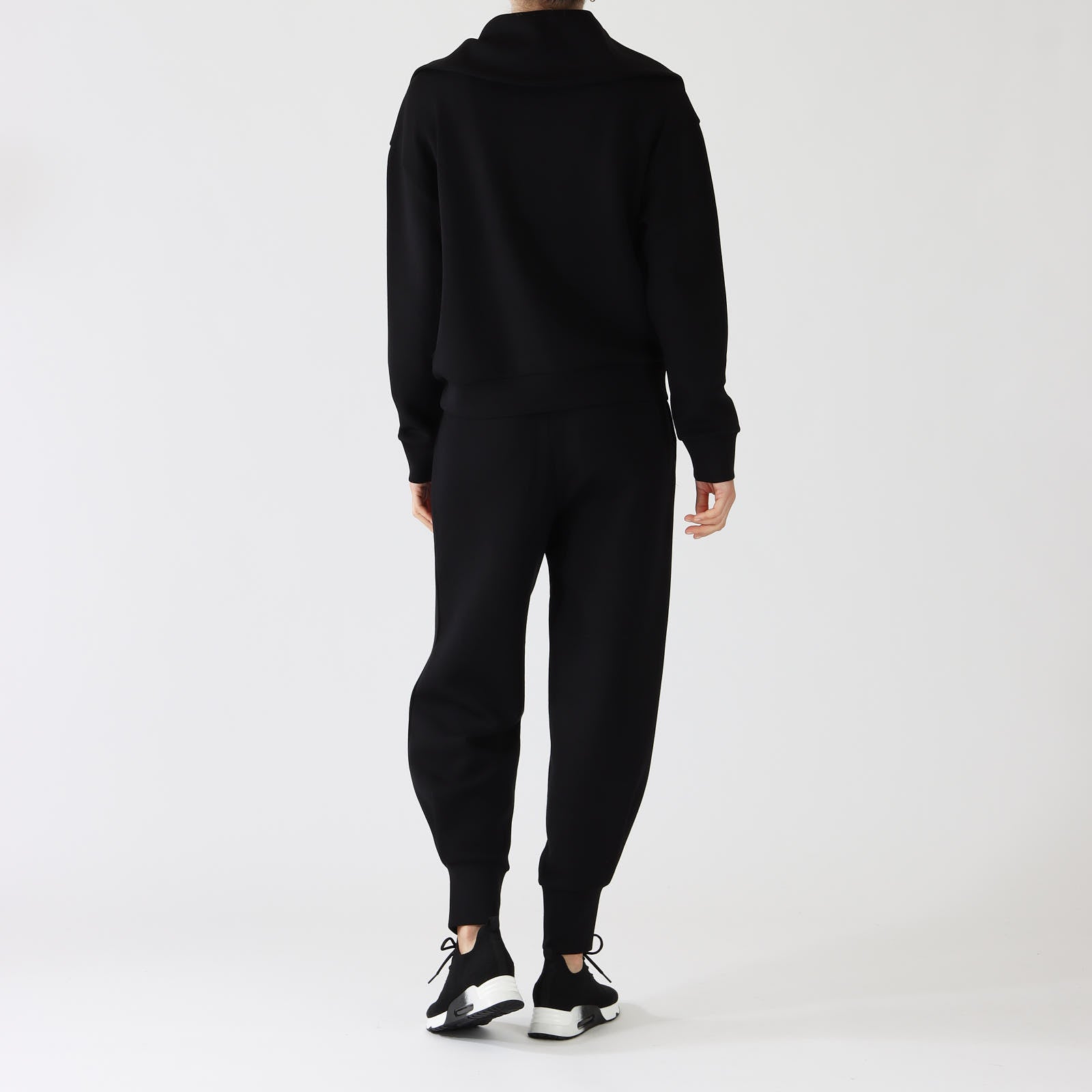 Black Yates Half-Zip Sweater