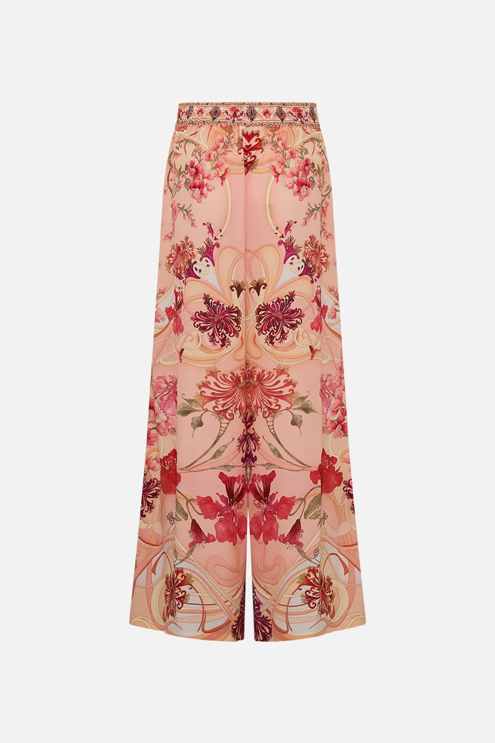 Blossoms And Brushstrokes Wide Leg Pants