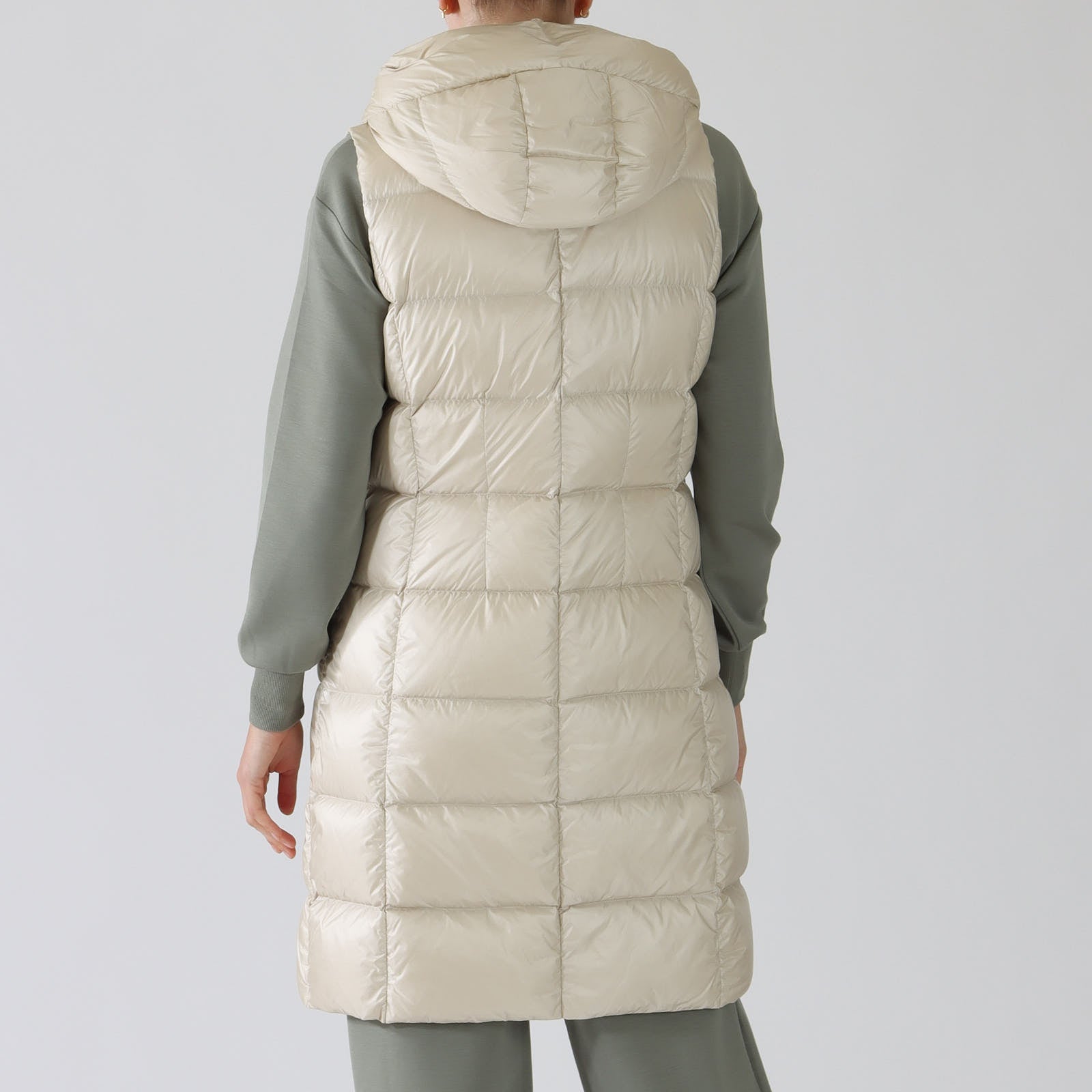 Breann Pearl Long Down Quilted Gilet